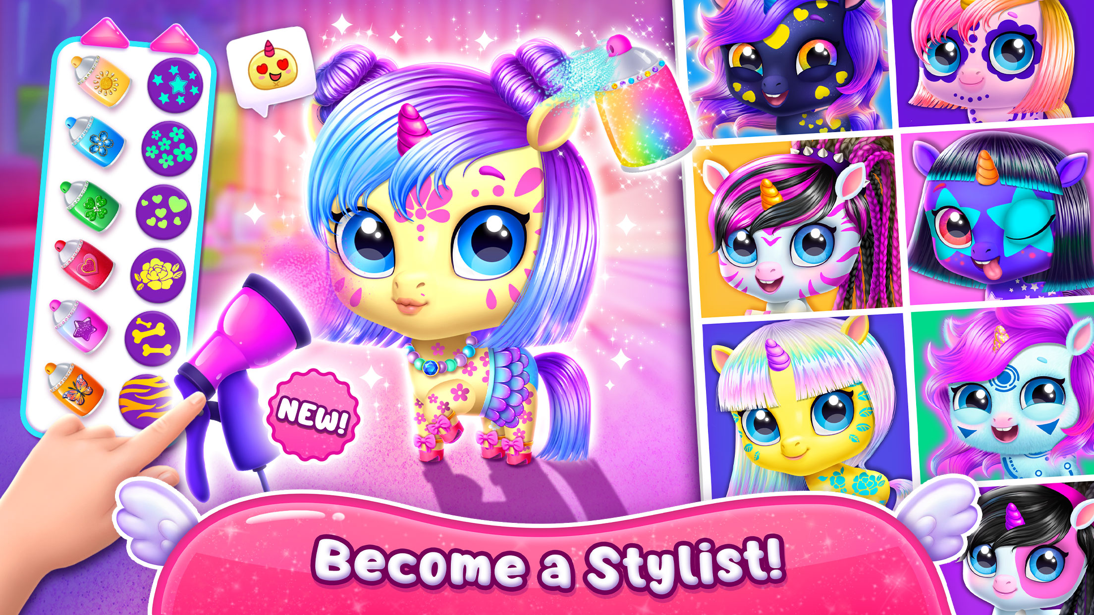 اسکرین شات 3 بازی Kpopsies - Hatch Baby Unicorns