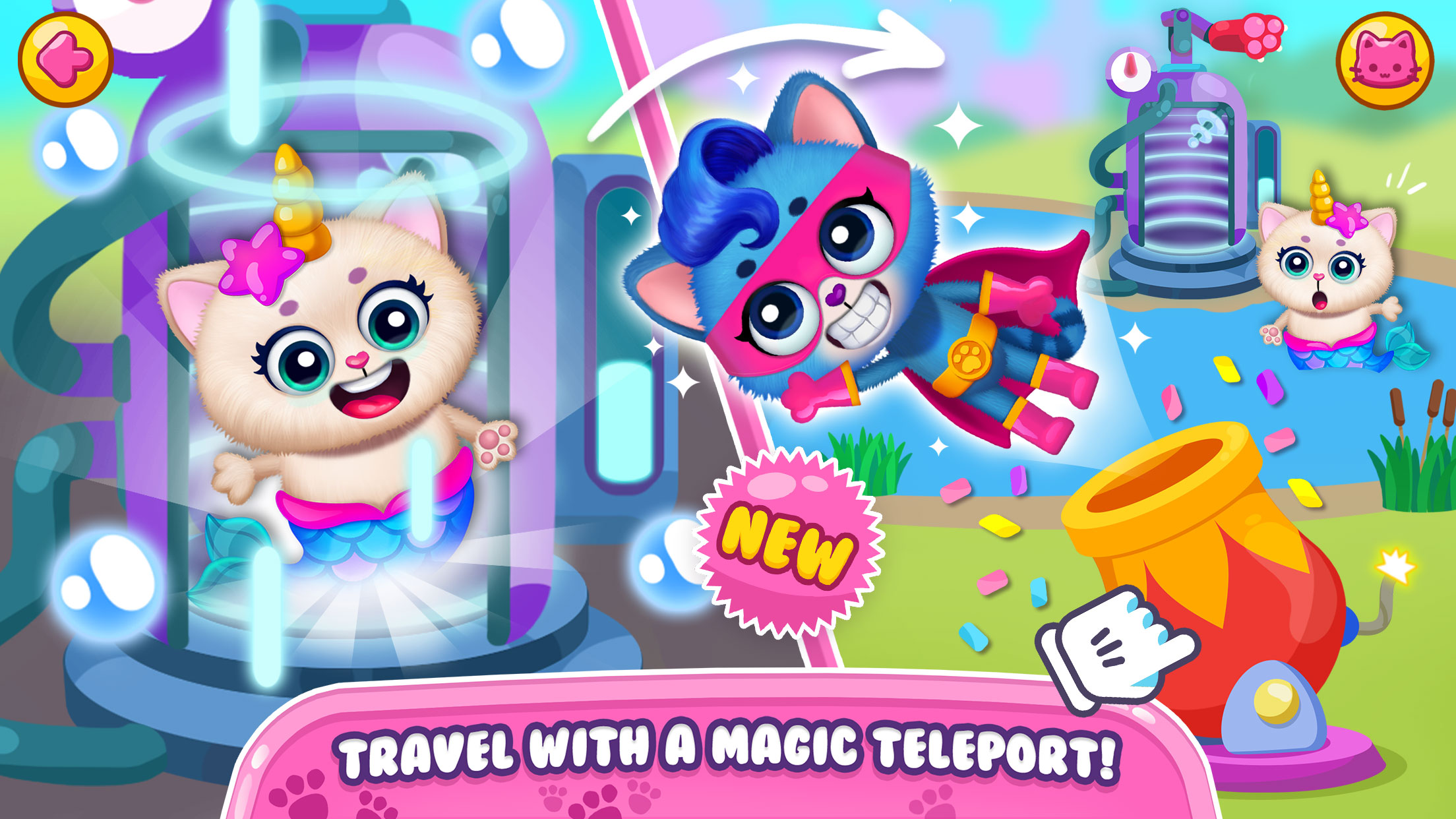 اسکرین شات 3 بازی Little Kitty Town