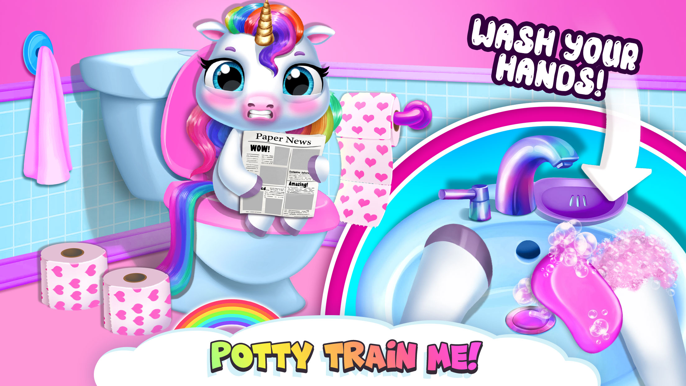 اسکرین شات 3 بازی My Baby Unicorn - Pony Care
