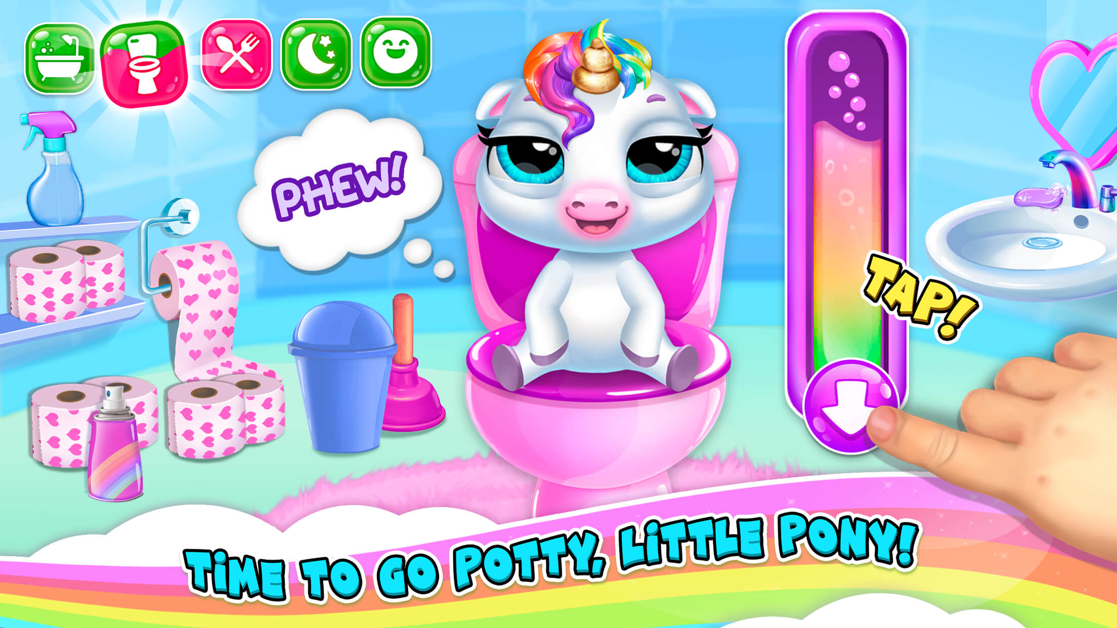 اسکرین شات 2 بازی My Baby Unicorn 2