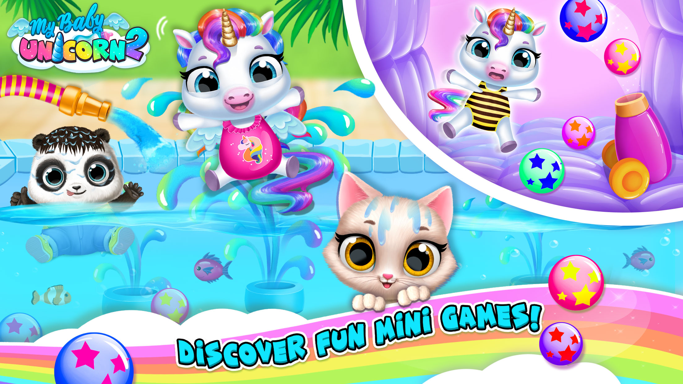 اسکرین شات 1 بازی My Baby Unicorn 2