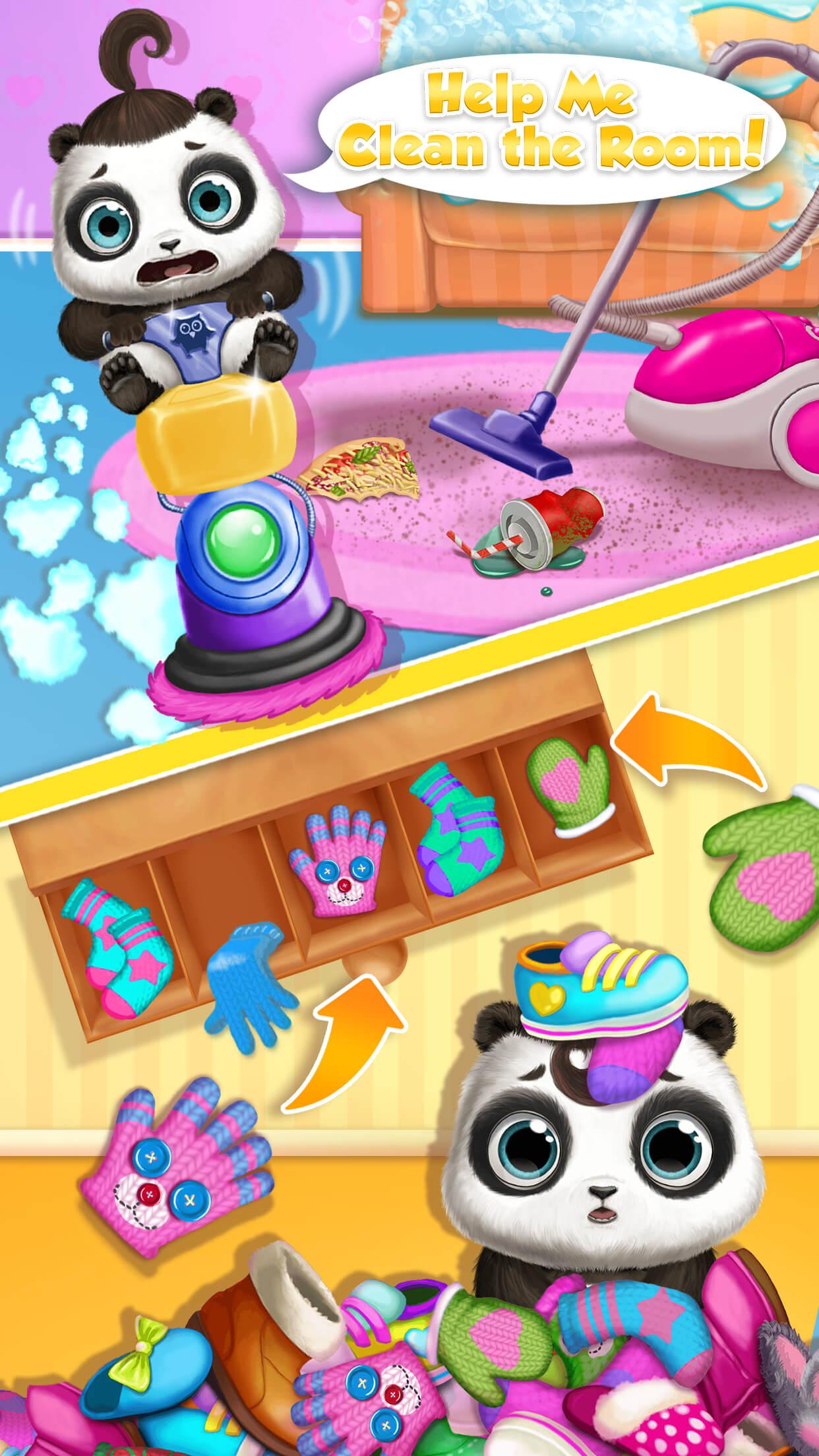 اسکرین شات 6 بازی Panda Lu Baby Bear Care 2