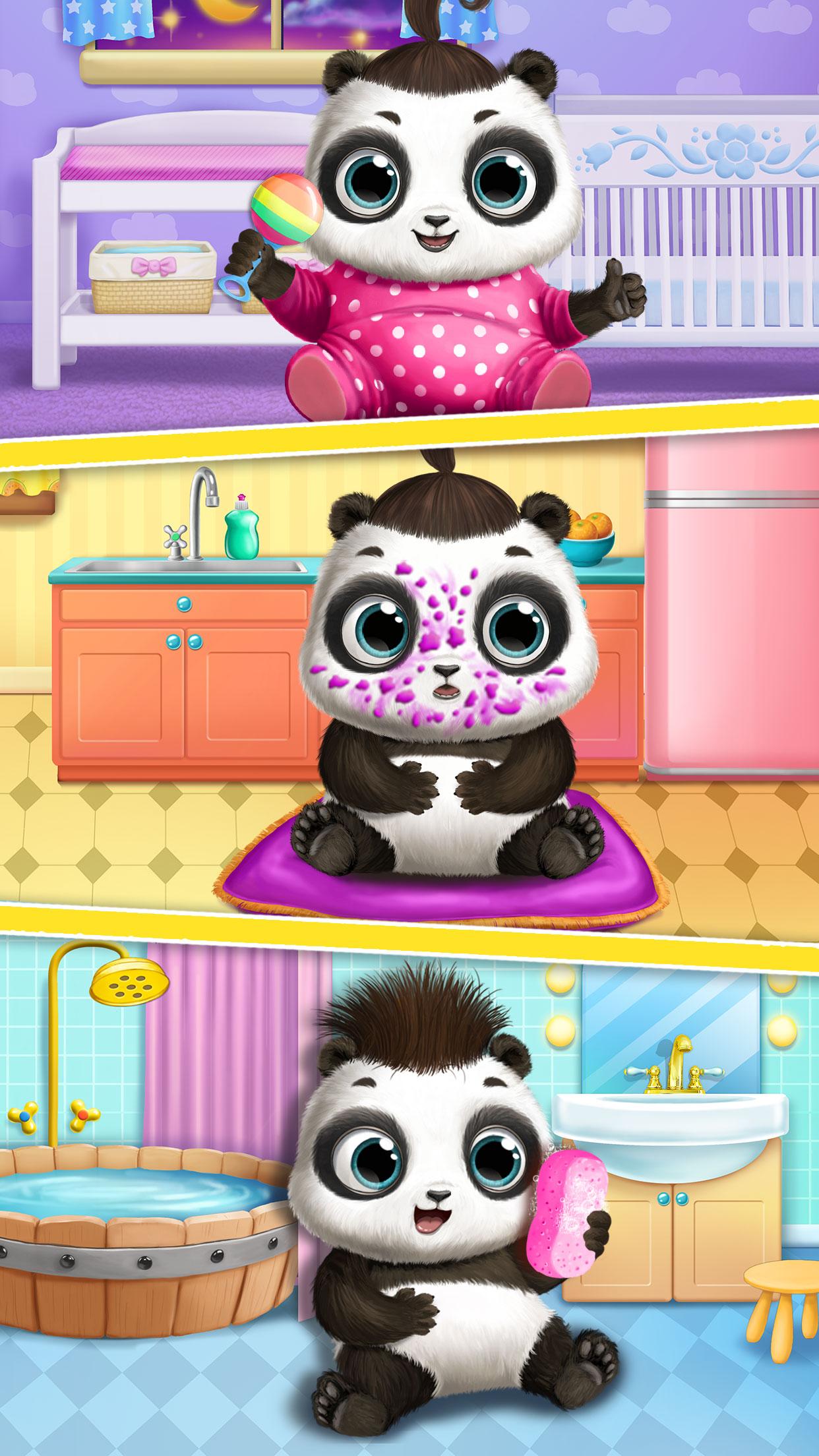اسکرین شات 1 بازی Panda Lu Baby Bear Care 2