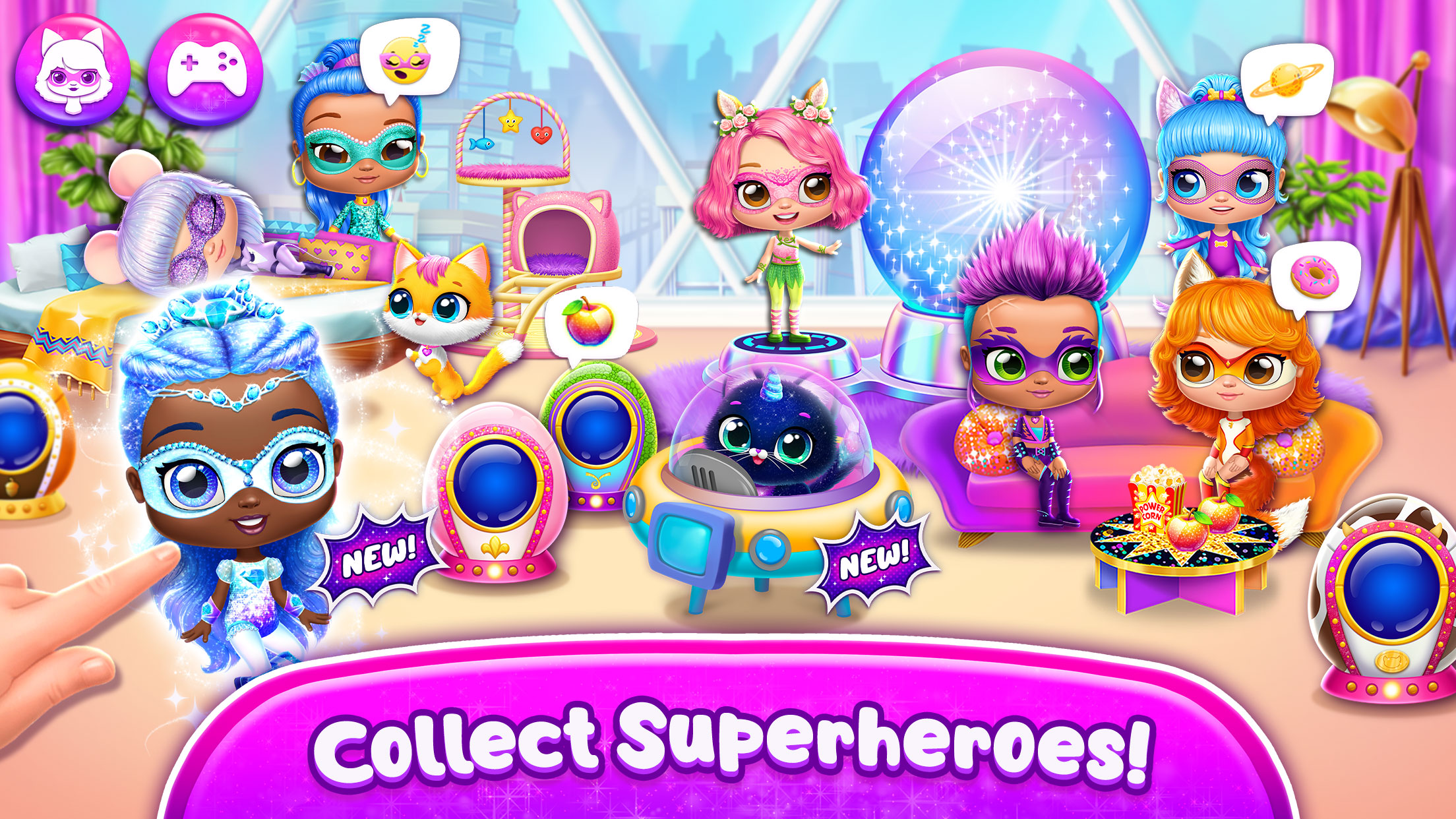 اسکرین شات 1 بازی Power Girls - Fantastic Heroes