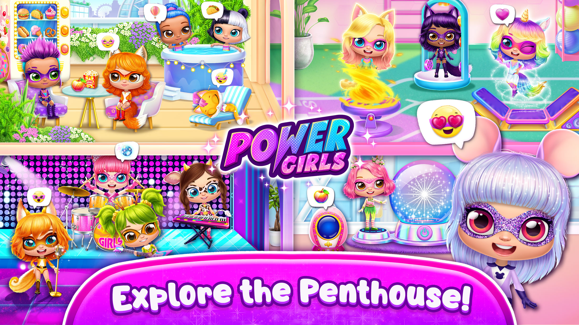 اسکرین شات 3 بازی Power Girls - Fantastic Heroes