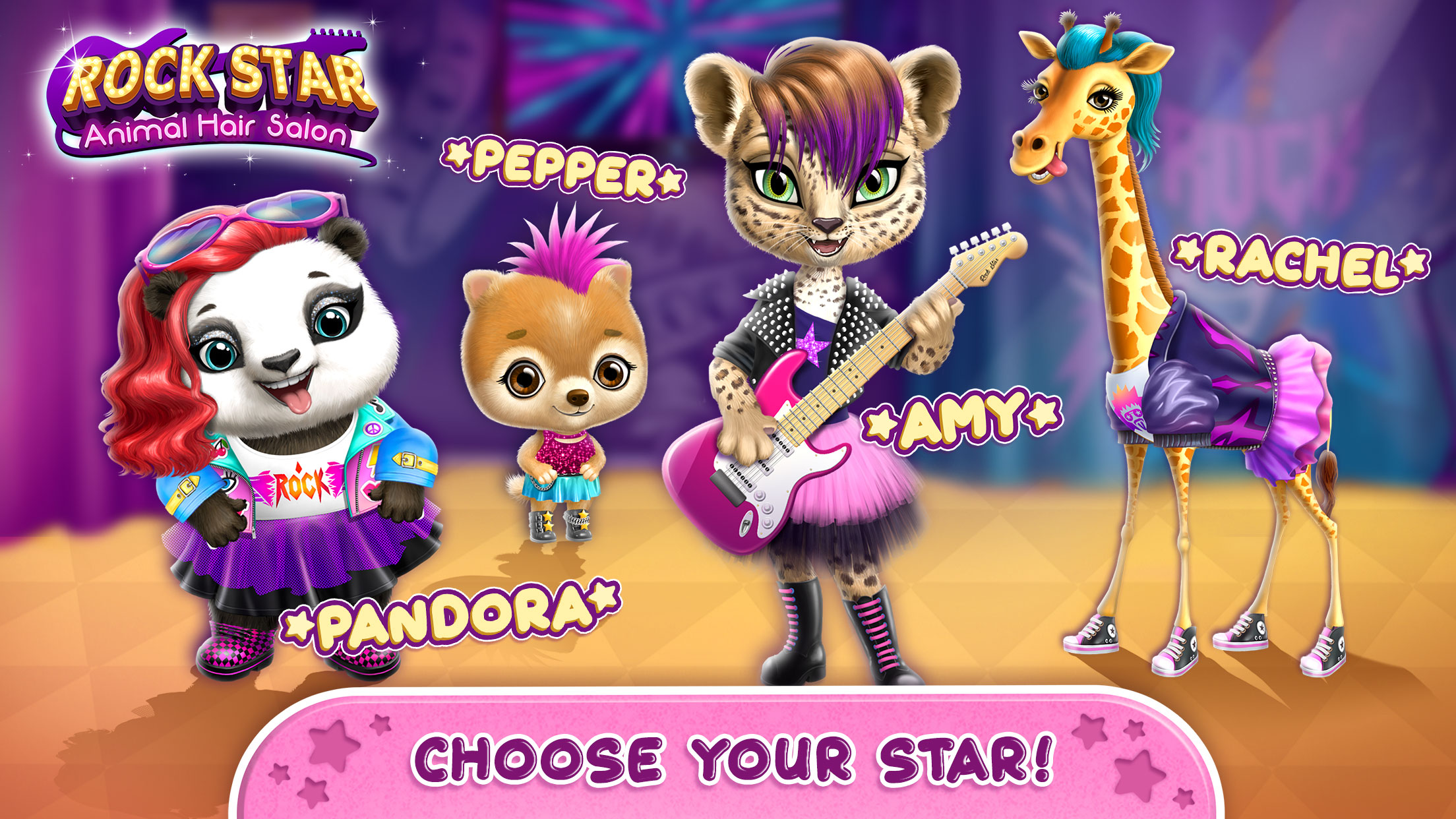 اسکرین شات 1 بازی Rock Star Animal Hair Salon
