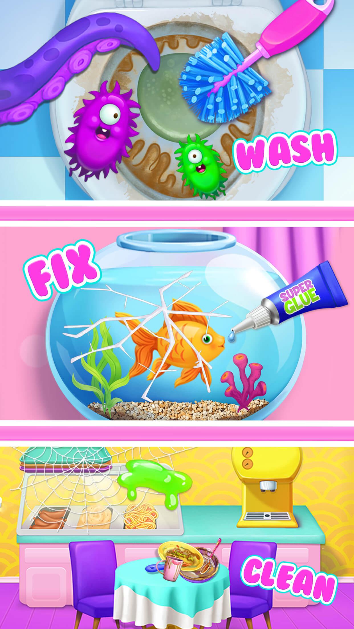 اسکرین شات 5 بازی Sweet Baby Girl Hotel Cleanup