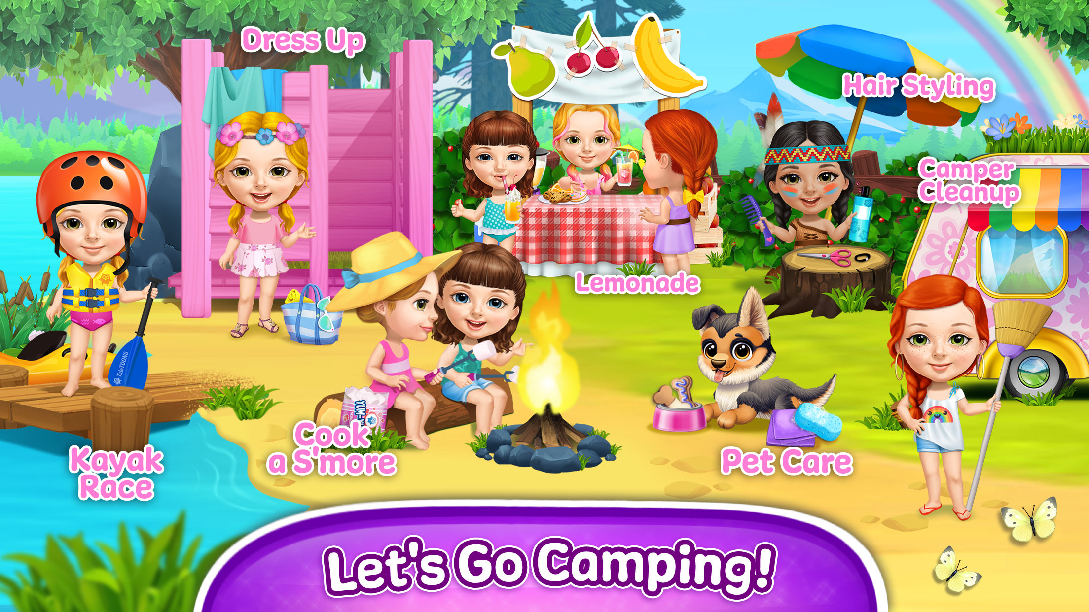 اسکرین شات 1 بازی Sweet Baby Girl Summer Camp