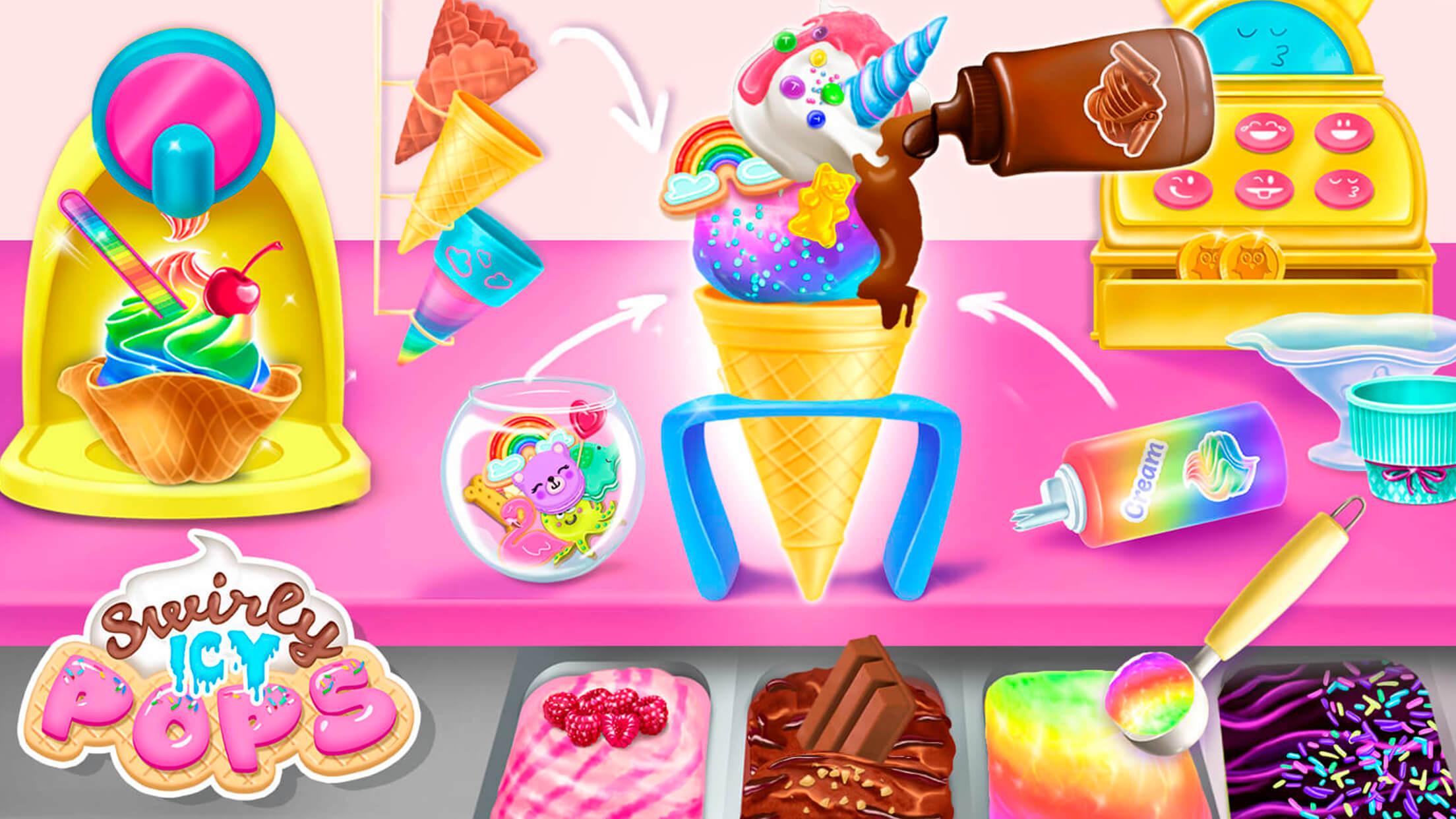 اسکرین شات 3 بازی Swirly Icy Pops
