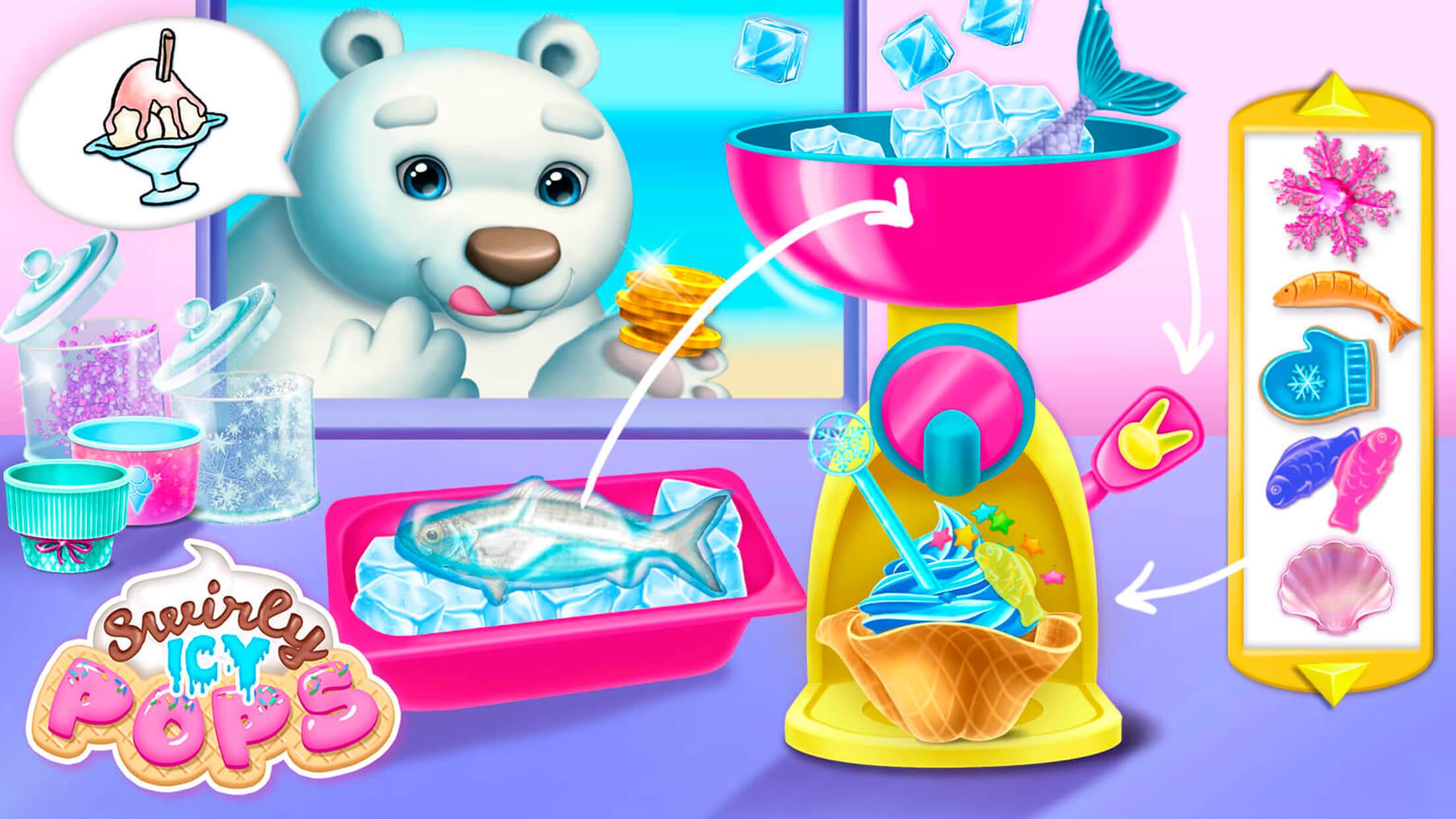اسکرین شات 4 بازی Swirly Icy Pops