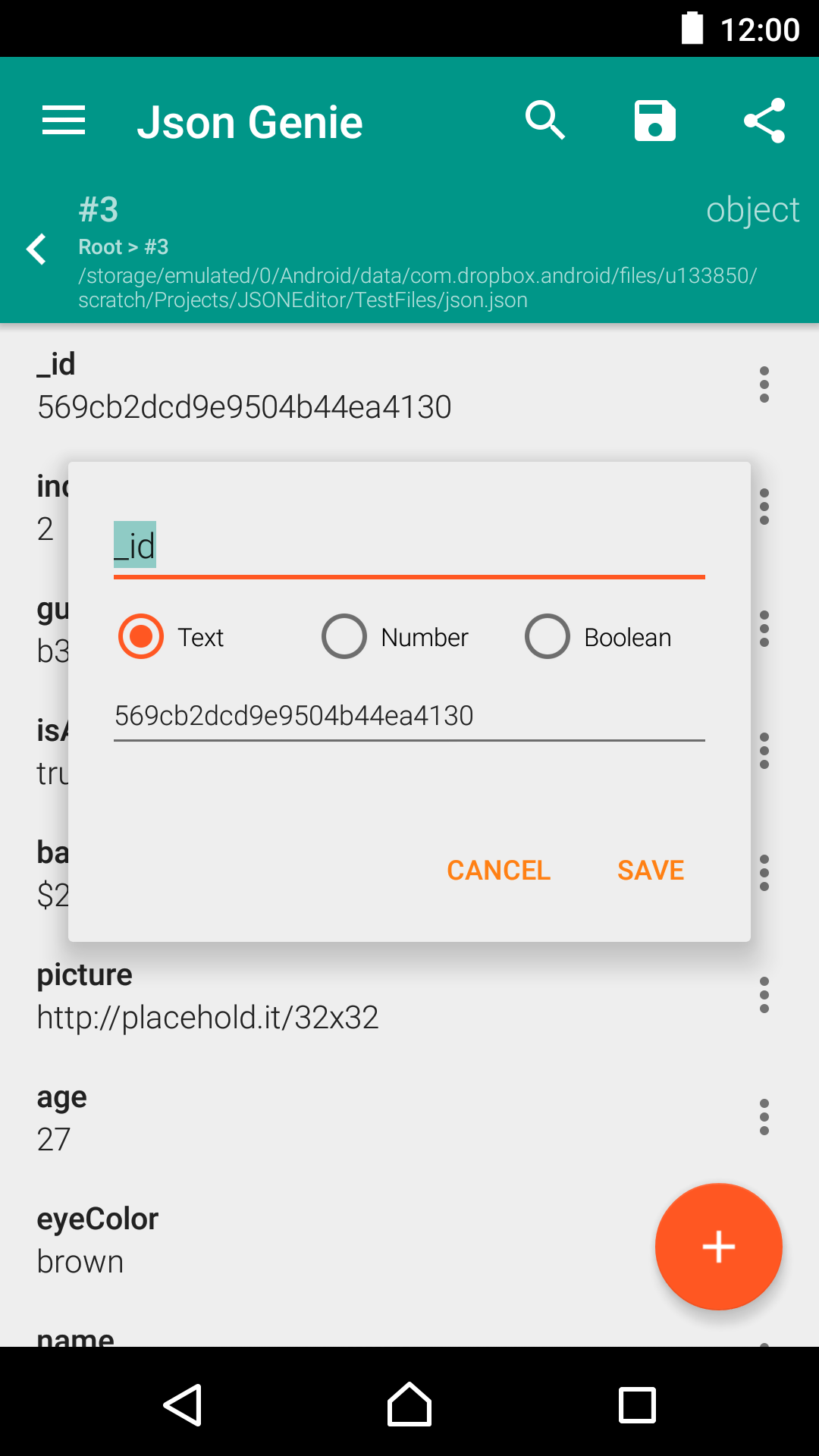 اسکرین شات 4 برنامه Json Genie (Viewer & Editor)