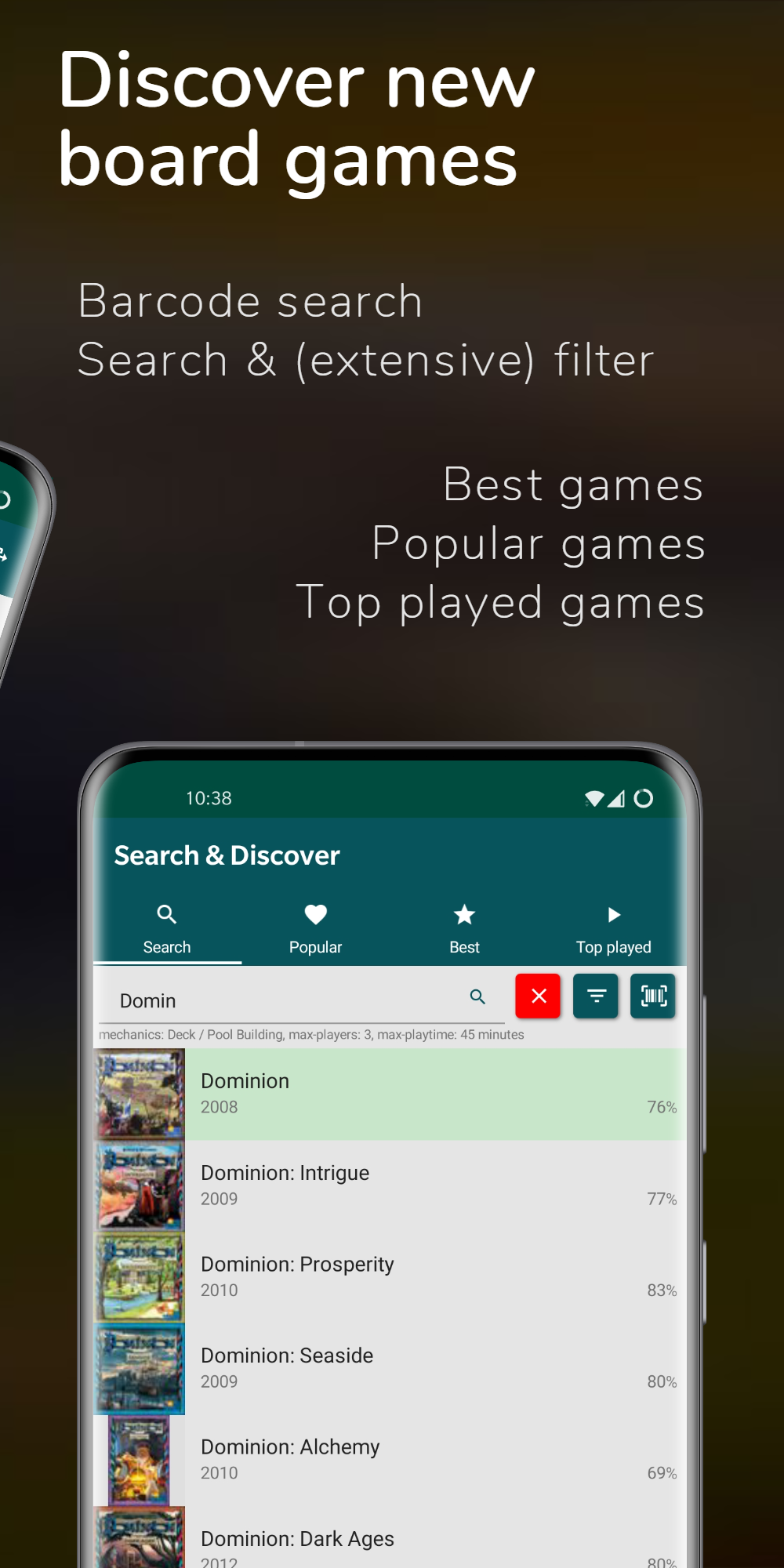 اسکرین شات 2 برنامه My Board Game Collection