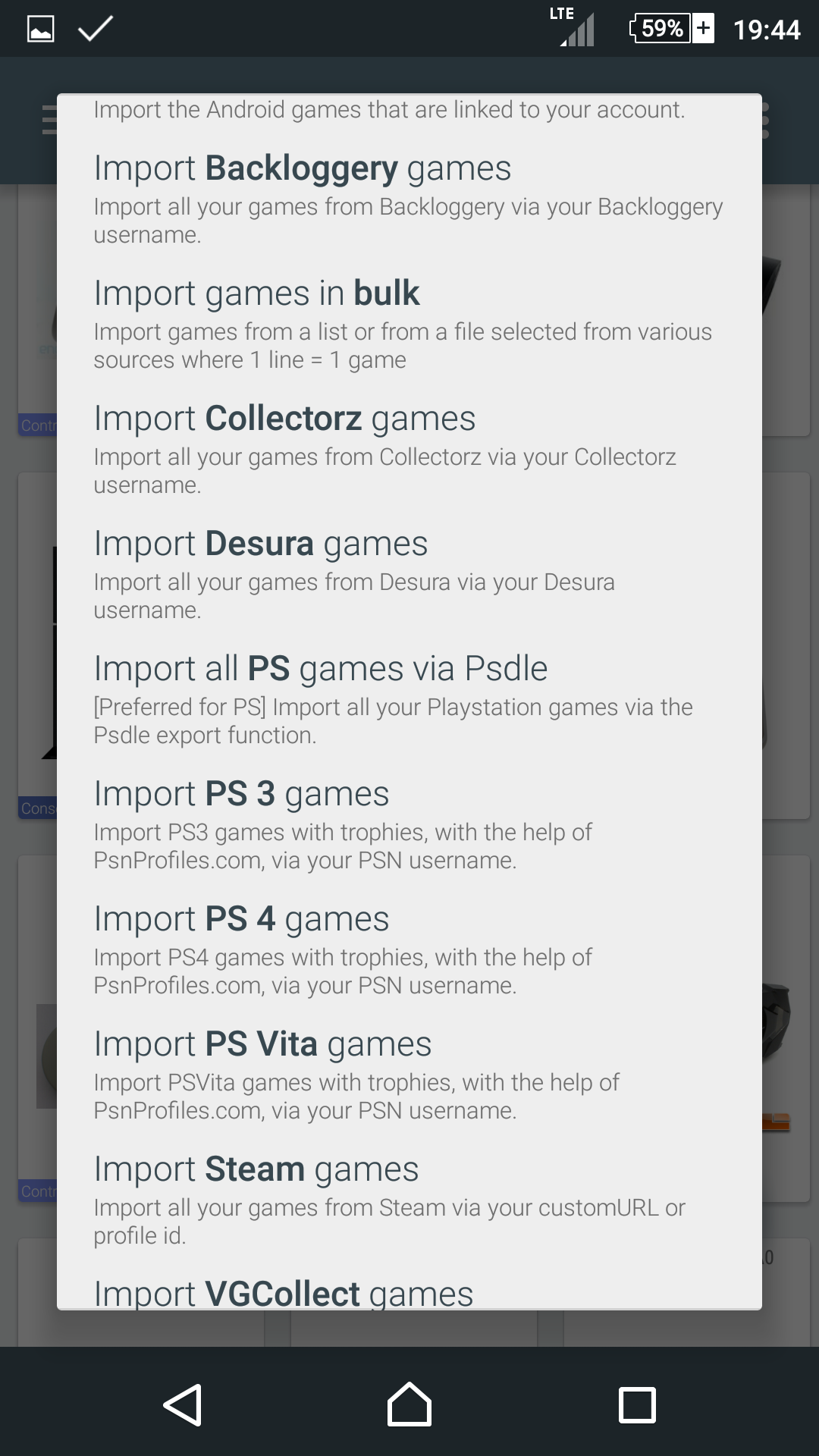 اسکرین شات 4 برنامه My Game Collection
