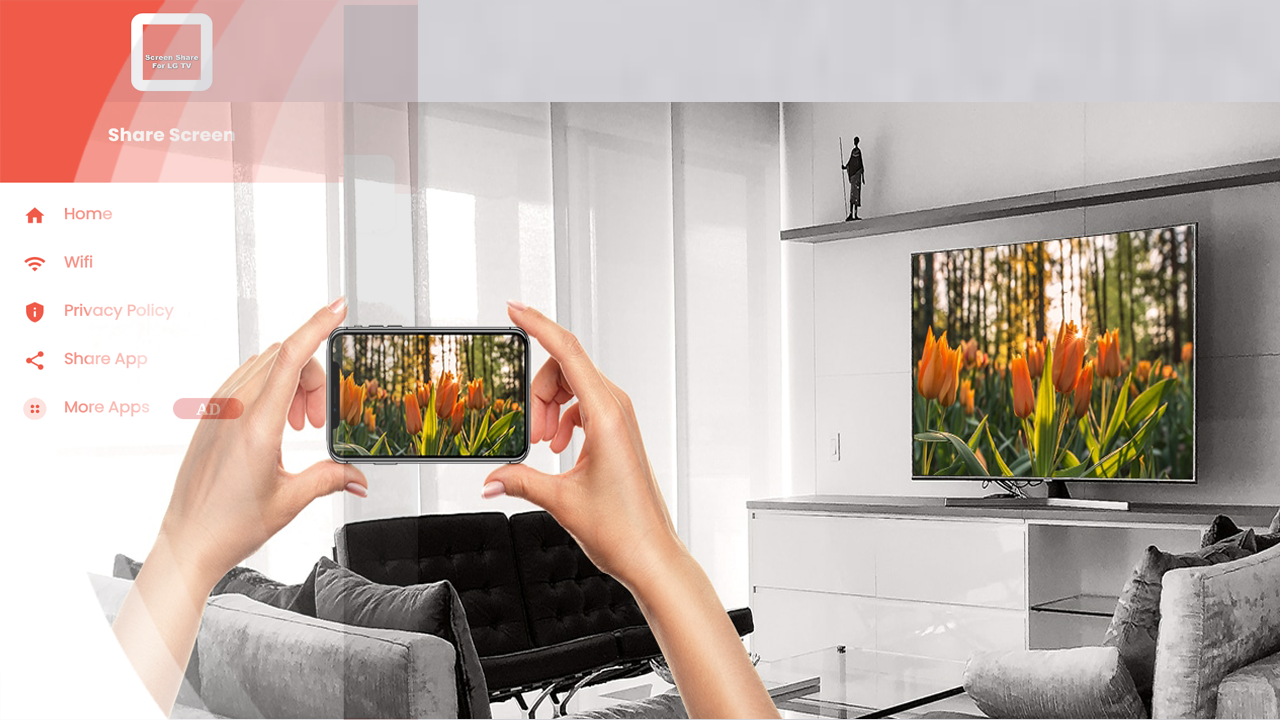 اسکرین شات 2 برنامه Screen Share for Lg Smart Tv