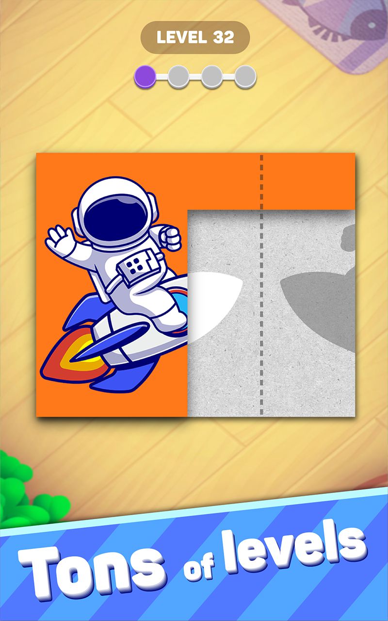 اسکرین شات 3 بازی Paper Fold Puzzle - Fold It