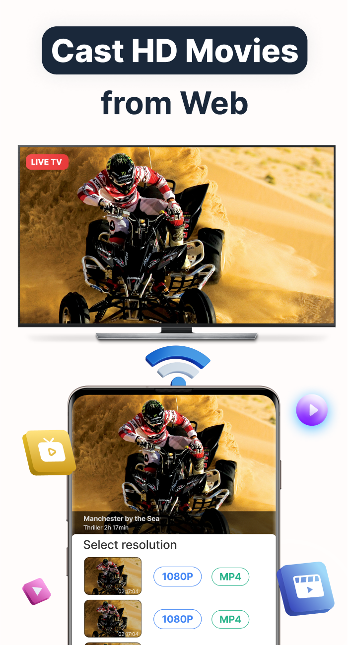 اسکرین شات 2 برنامه TV Cast for Chromecast