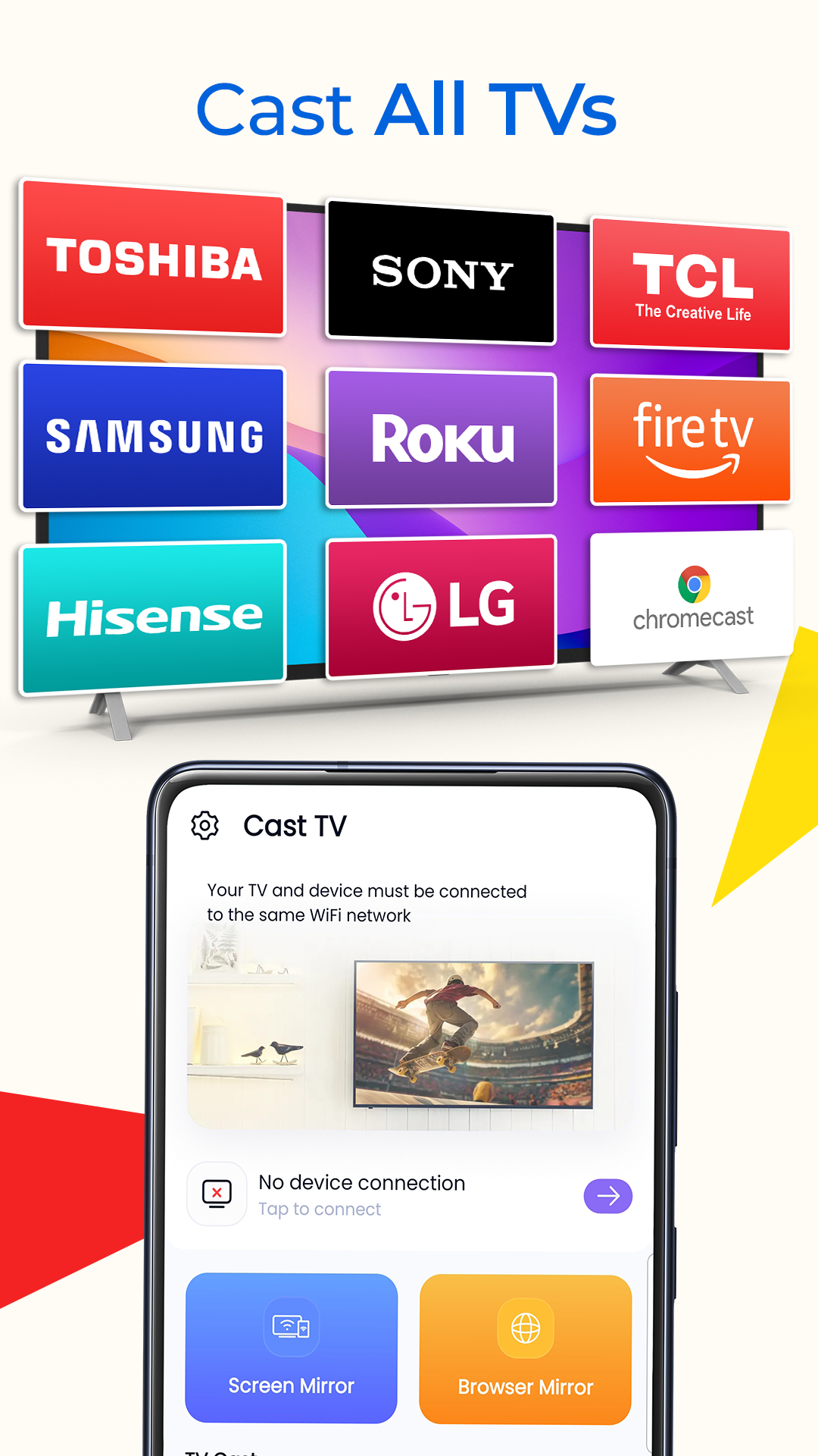 اسکرین شات 6 برنامه Screen Cast - Mirror For TV