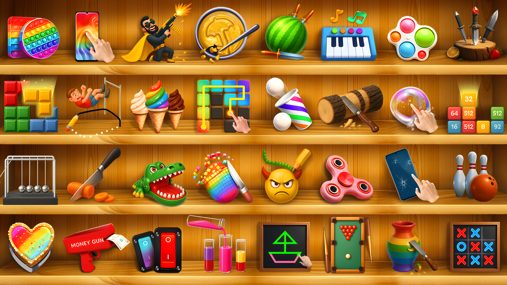 اسکرین شات 1 بازی Mini Games and Relaxing Toys