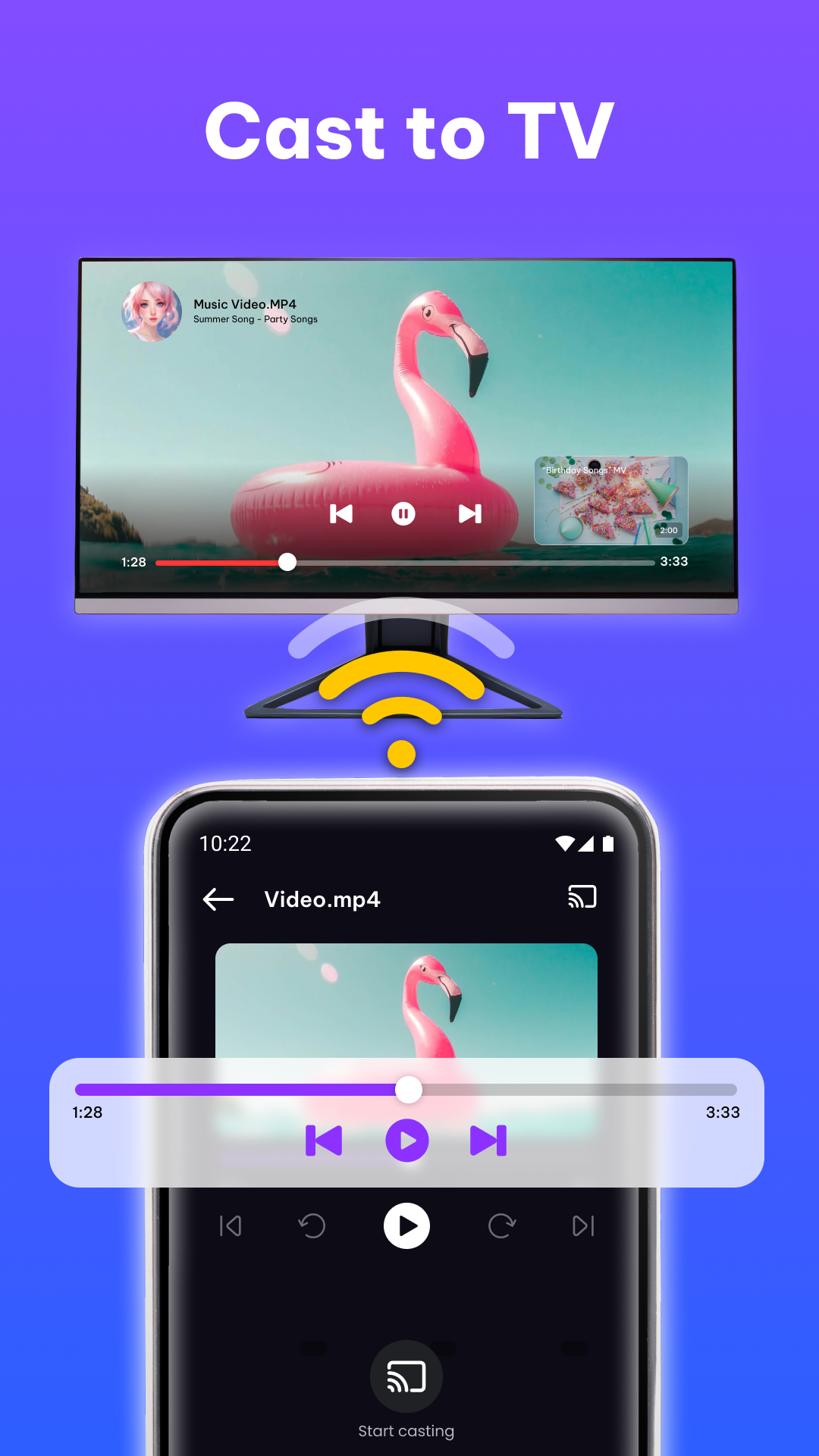 اسکرین شات 2 برنامه TV Remote Control & Cast to tv