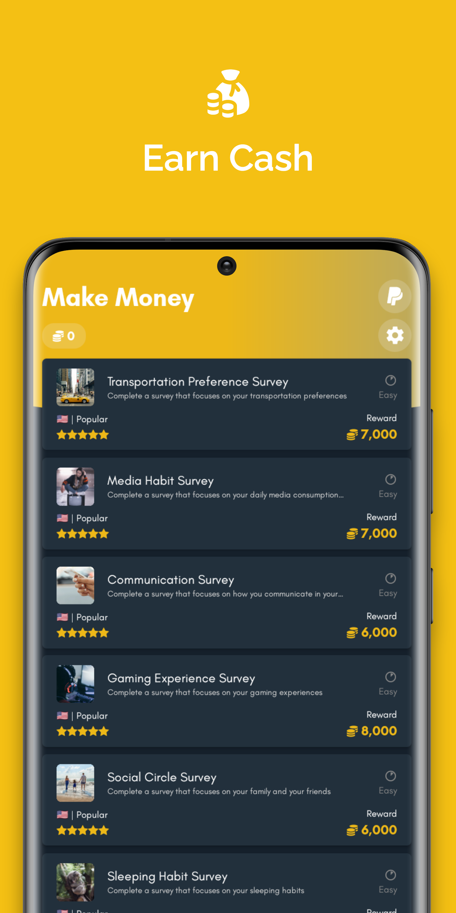 اسکرین شات 3 برنامه Make Money - Cash Earning App