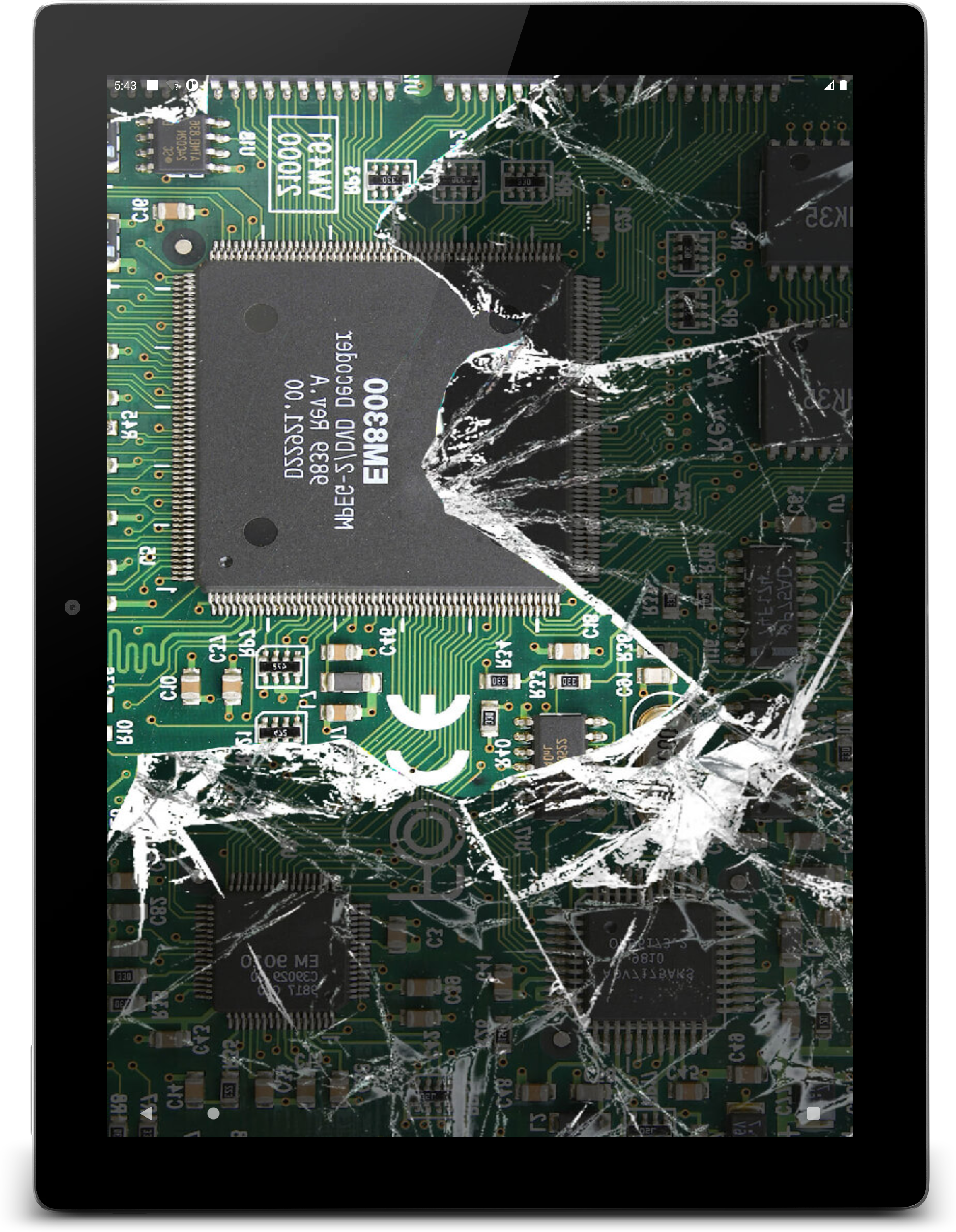 اسکرین شات 1 برنامه Broken Screen Prank Wallpaper