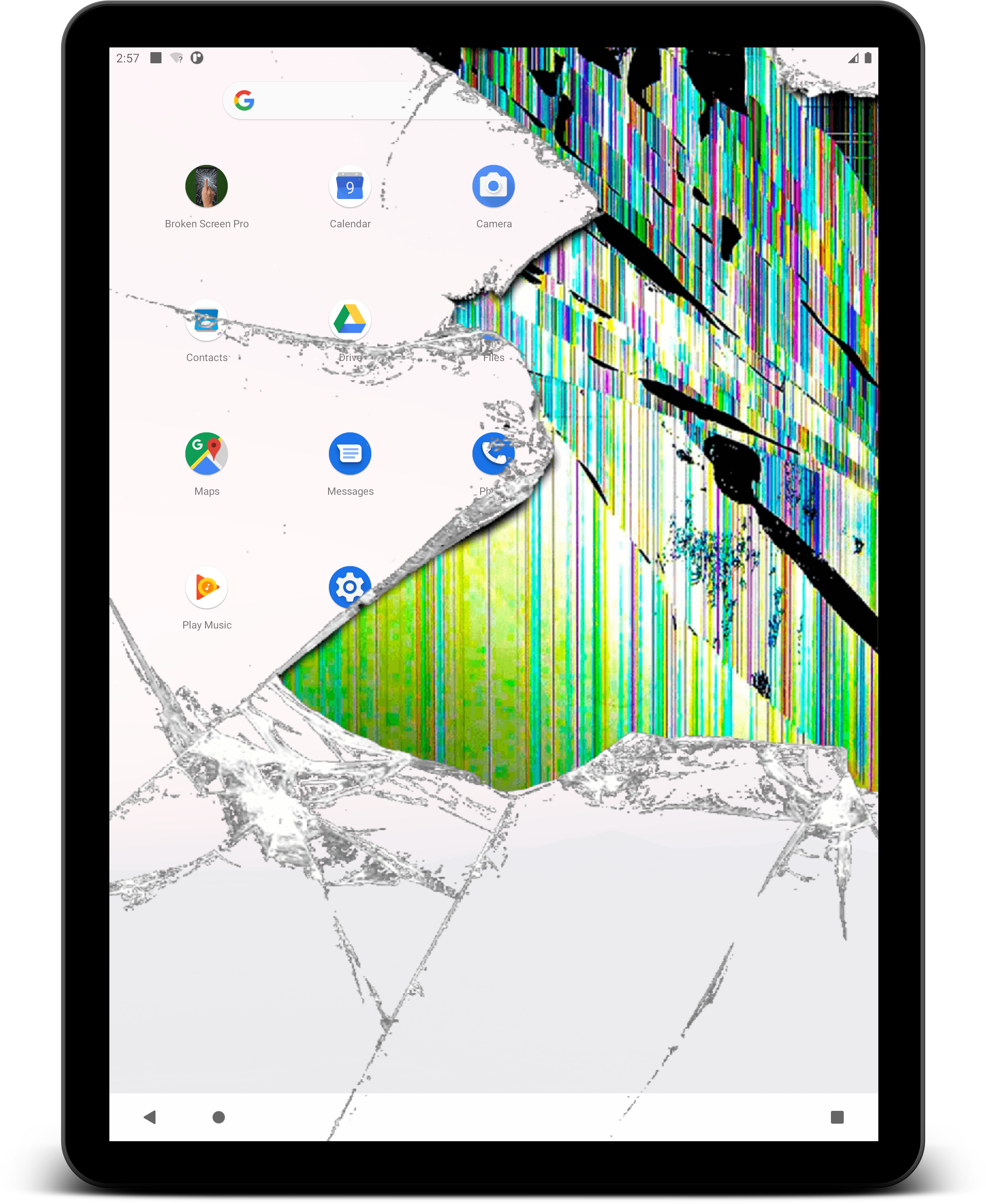 اسکرین شات 5 برنامه Broken Screen Prank Wallpaper