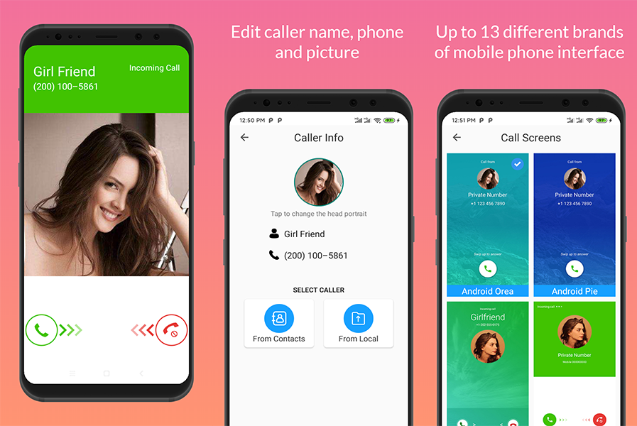 اسکرین شات 3 برنامه Fake Call Voice Prank Friends