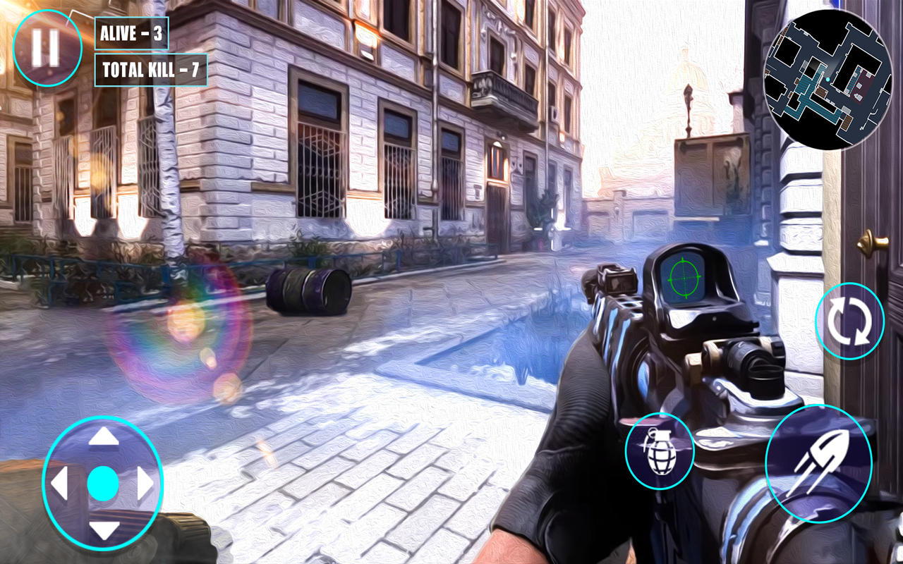اسکرین شات 2 بازی Call Of Gun Shooting Game