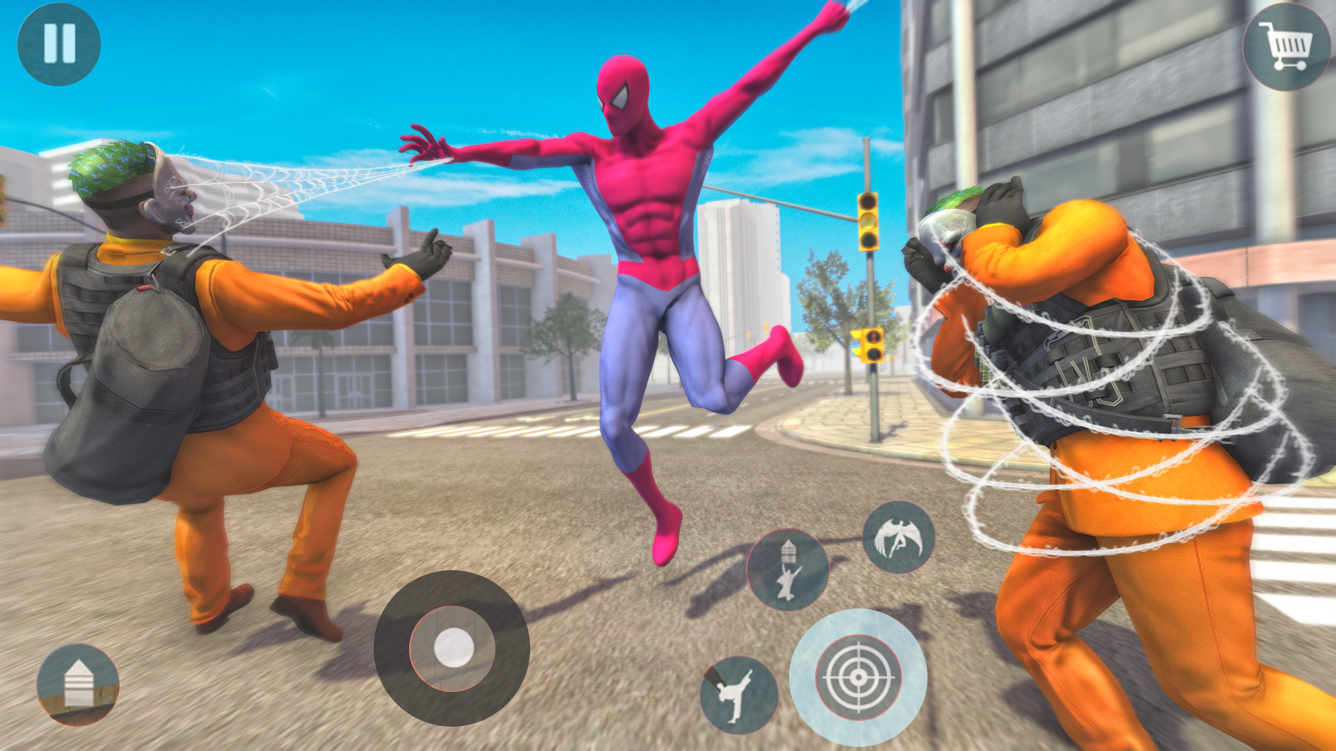 اسکرین شات بازی Iron Rope Hero War Superheroes 2