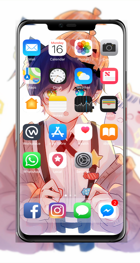 اسکرین شات 4 برنامه Anime Cat Boy Wallpaper