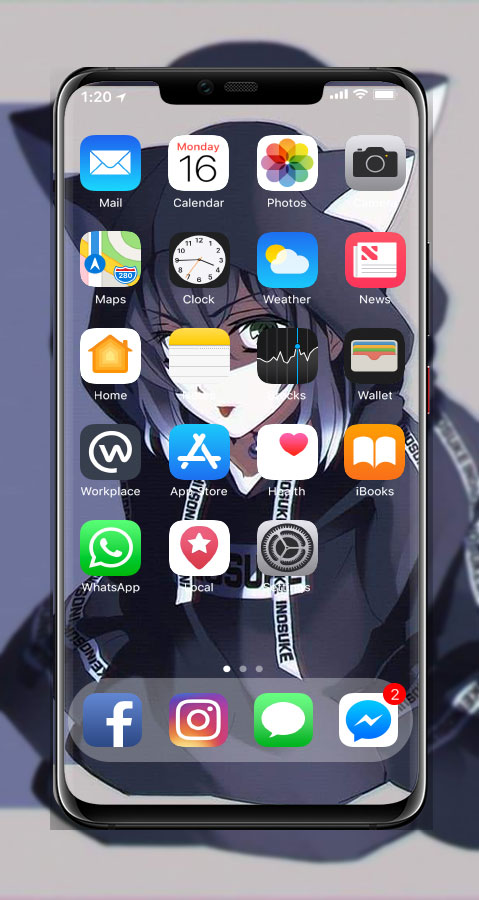 اسکرین شات 2 برنامه Anime Cat Boy Wallpaper