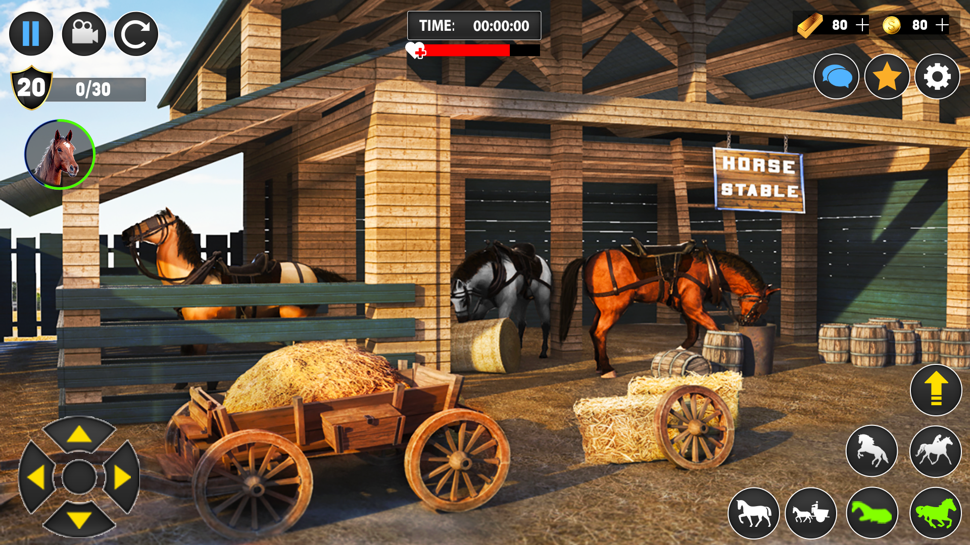 اسکرین شات 6 برنامه Horse Cart Transport Taxi Game
