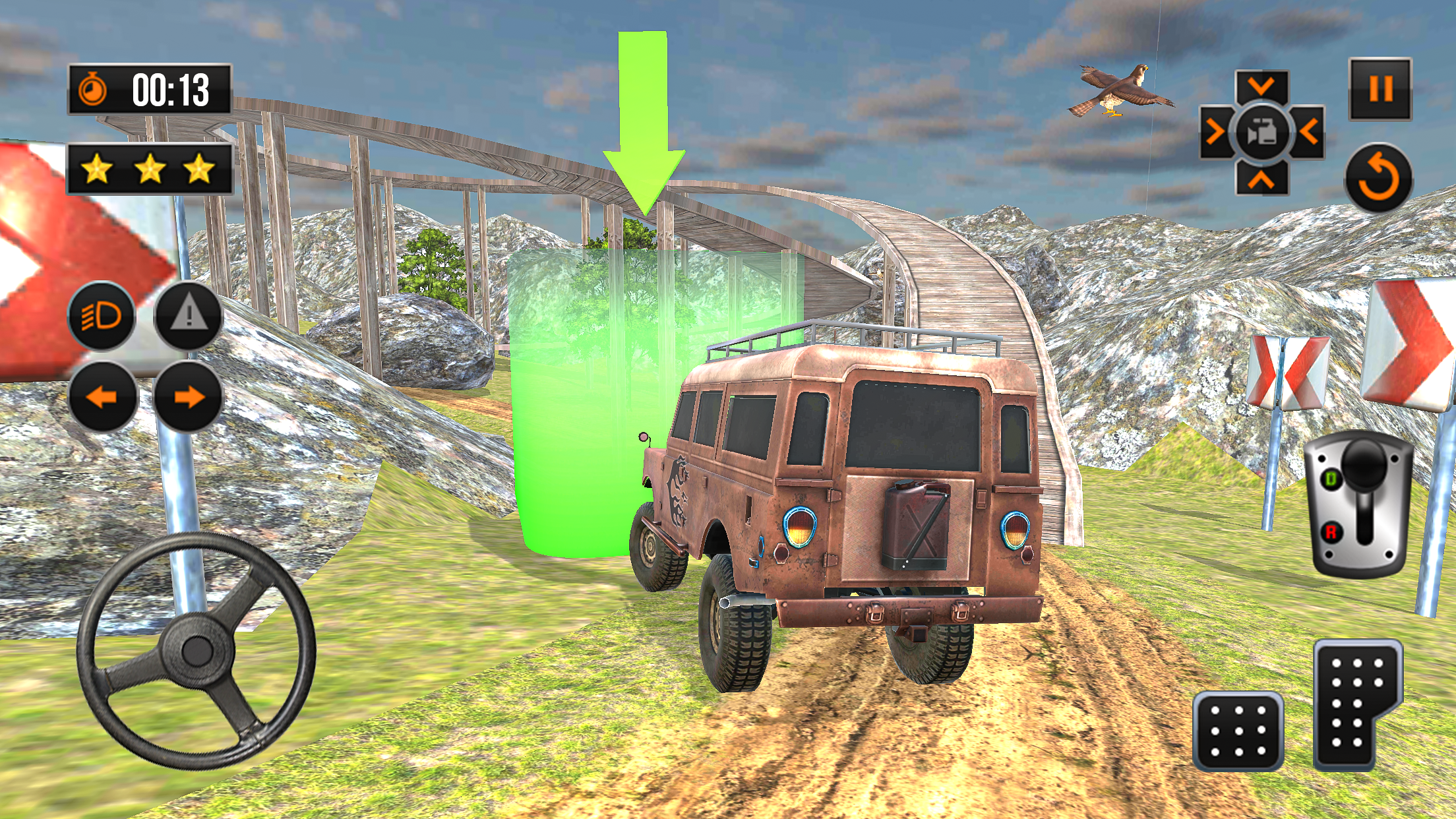 اسکرین شات 1 بازی Offroad Jeep Car Parking Games