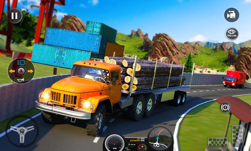 اسکرین شات 3 برنامه Euro Truck Driver: Truck Games