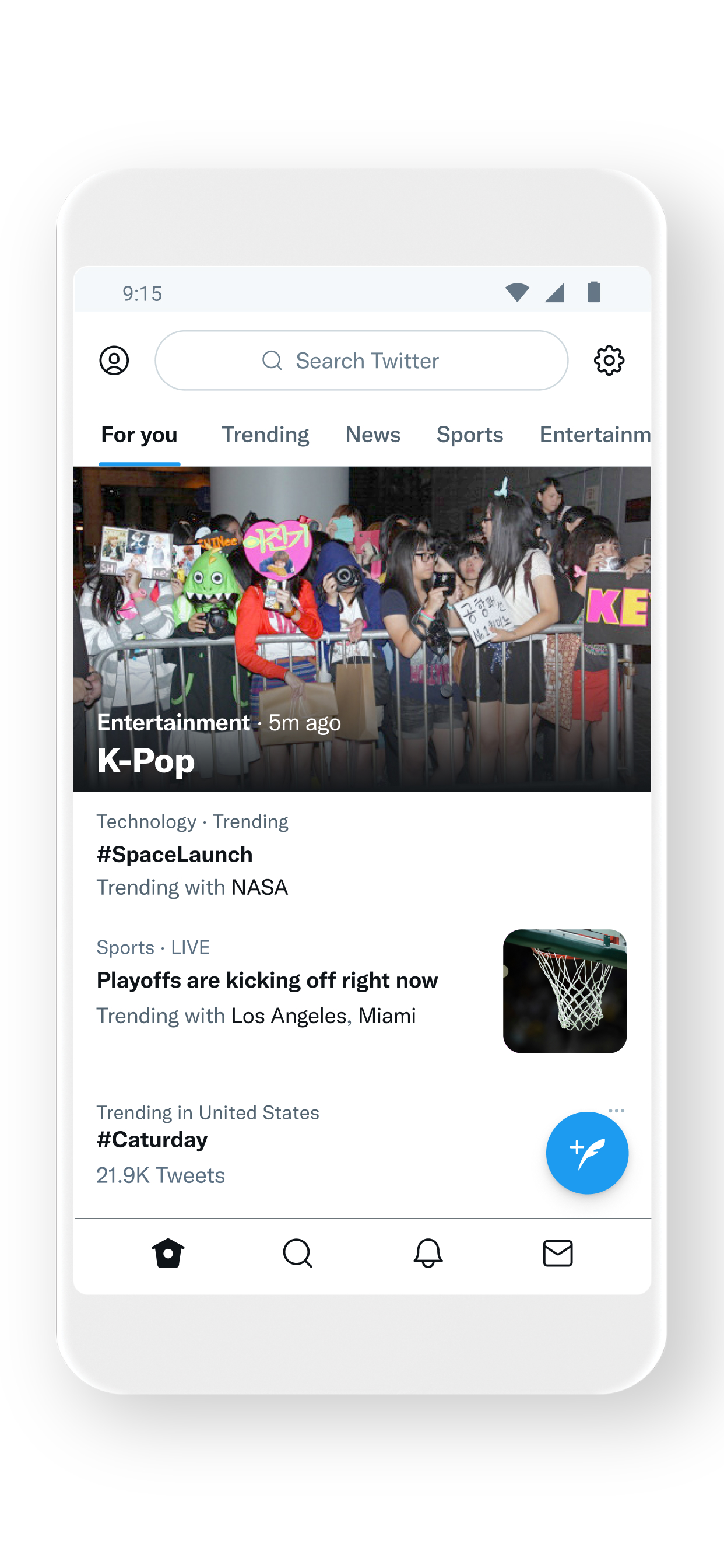 اسکرین شات 2 برنامه Twitter