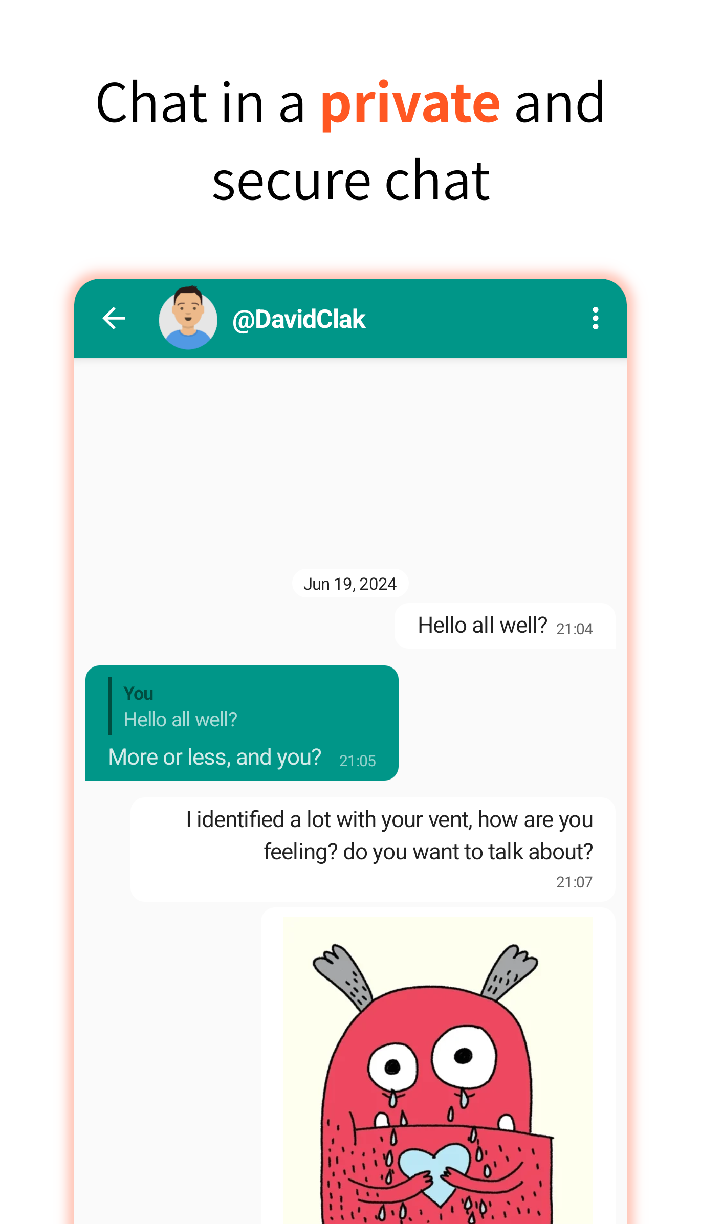 اسکرین شات 4 برنامه Virtual Friend Shoulder: Vent