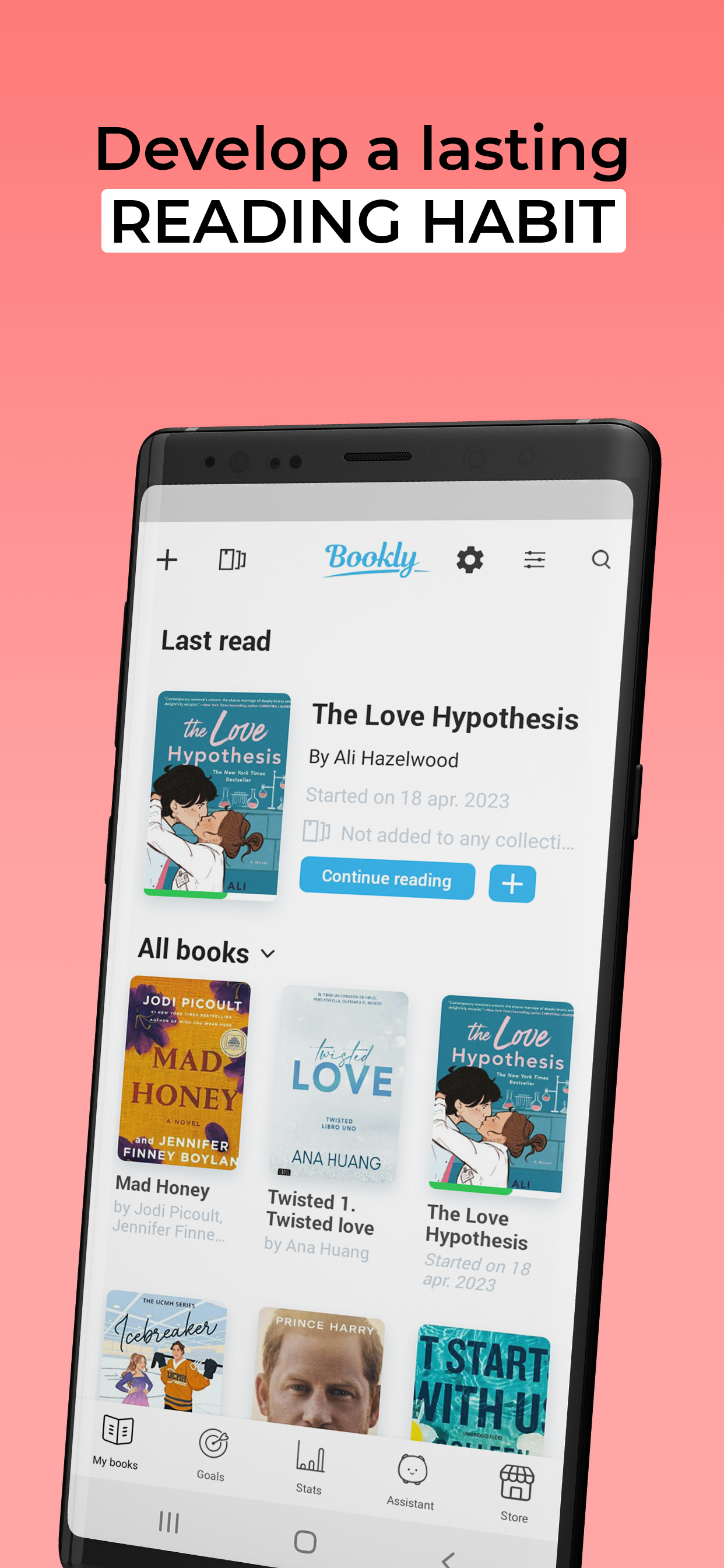 اسکرین شات 1 برنامه Bookly - Book Tracker Library