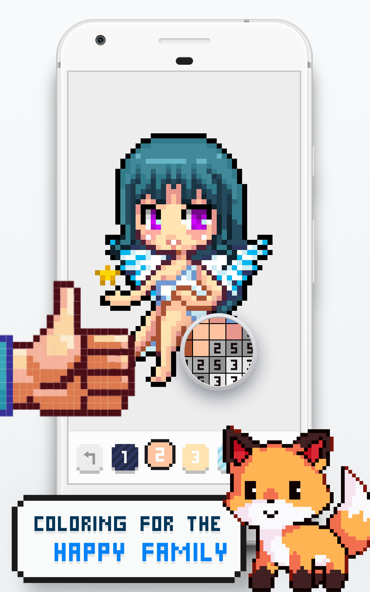 اسکرین شات 1 بازی Pixel Art Coloring By Numbers
