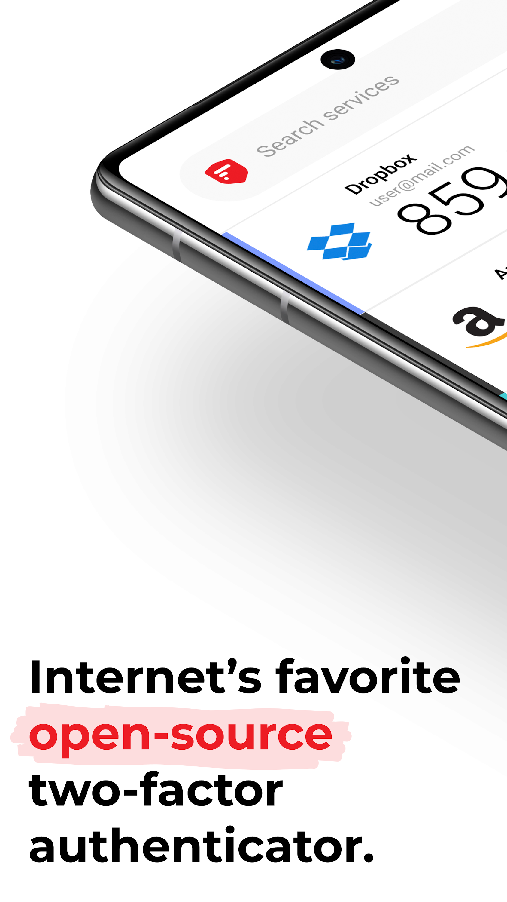 اسکرین شات 1 برنامه 2FA Authenticator (2FAS)