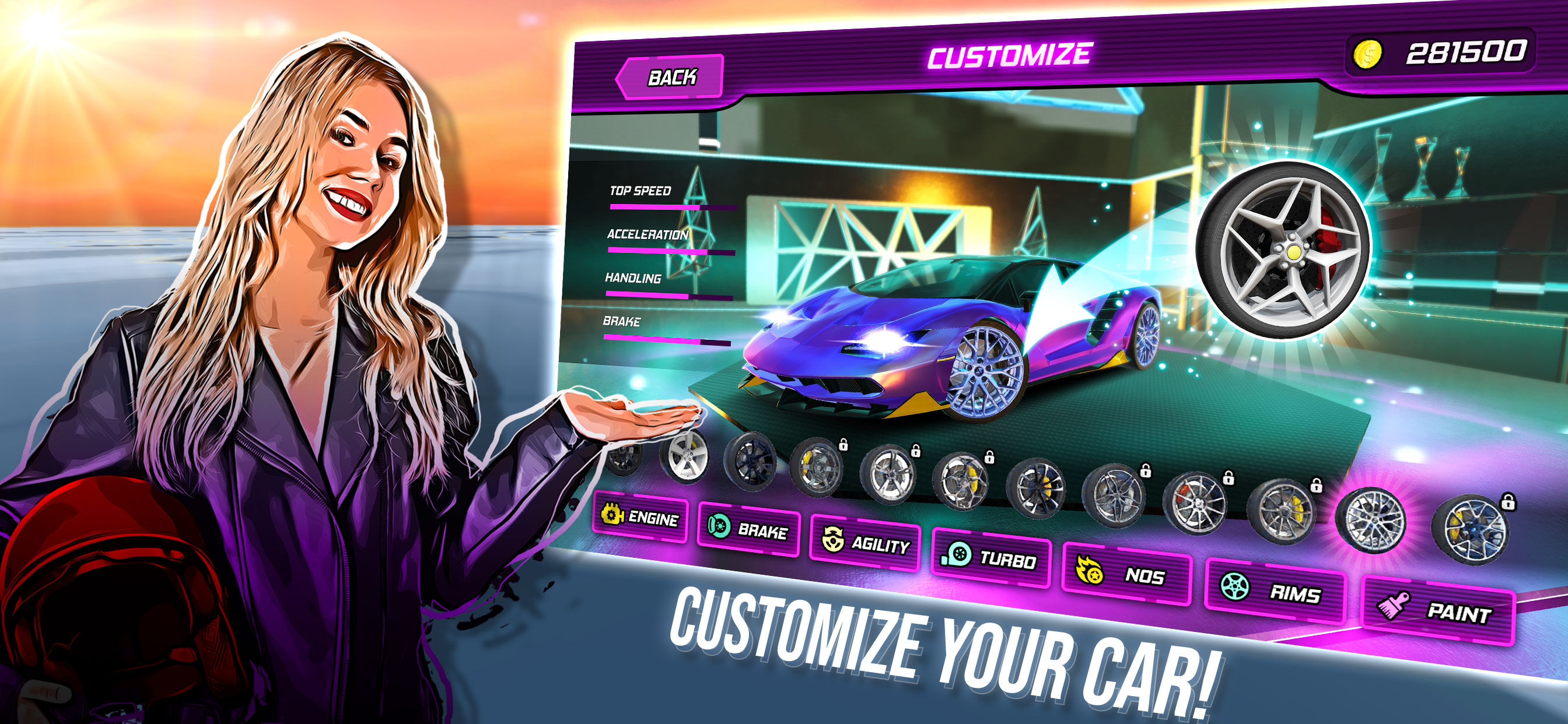 اسکرین شات 2 بازی Night City Racing