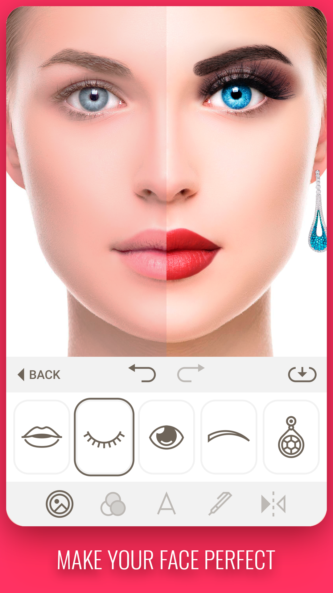 اسکرین شات 2 برنامه Makeup camera