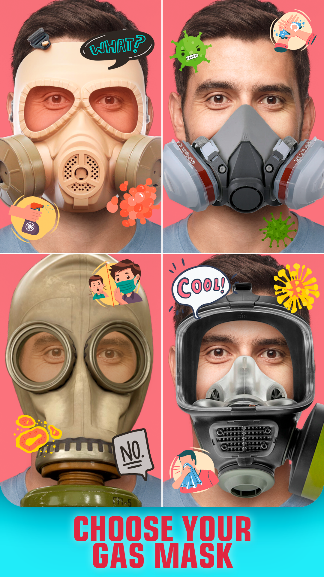 اسکرین شات 4 برنامه Face mask - photo editor