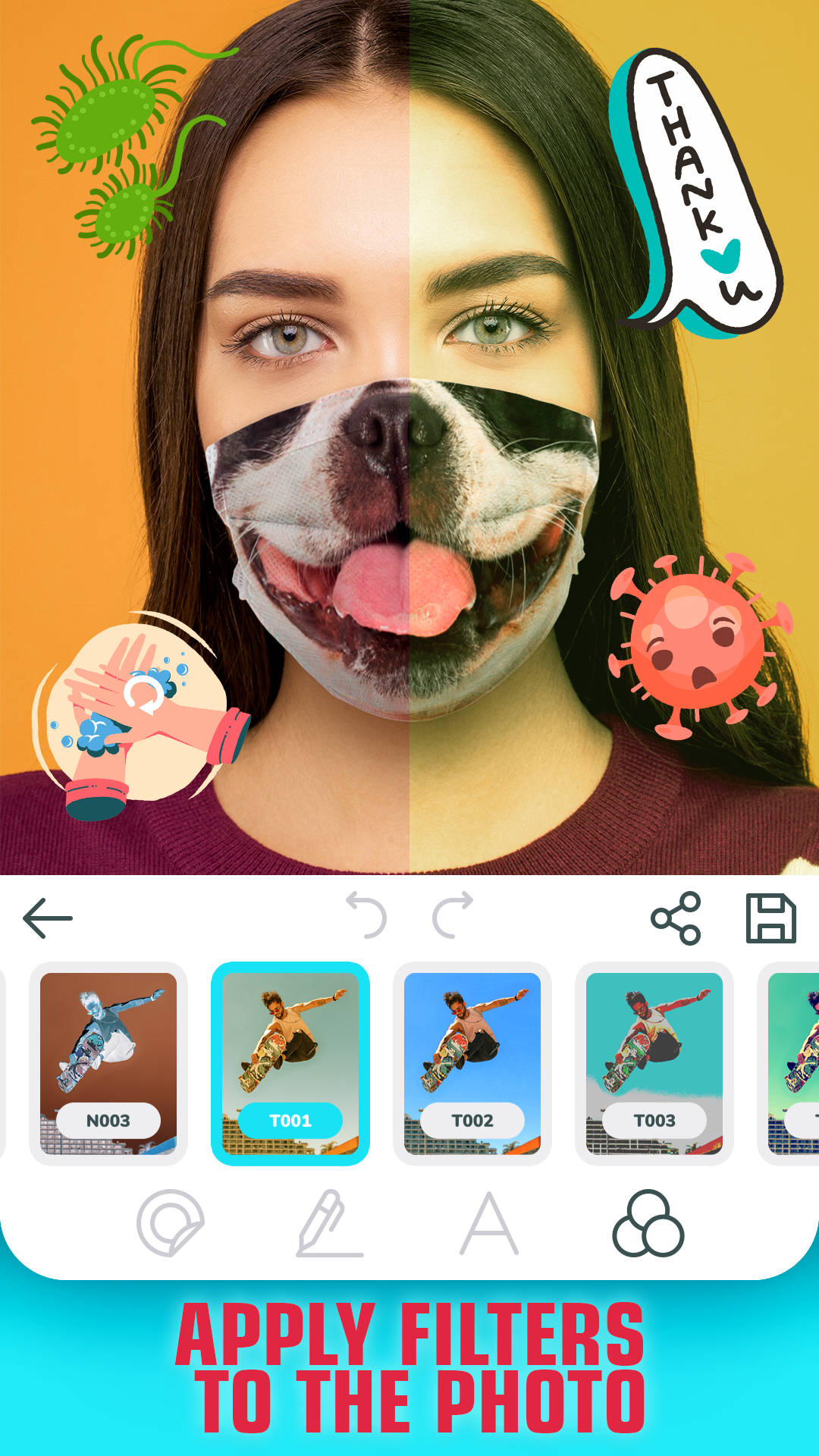اسکرین شات 7 برنامه Face mask - photo editor