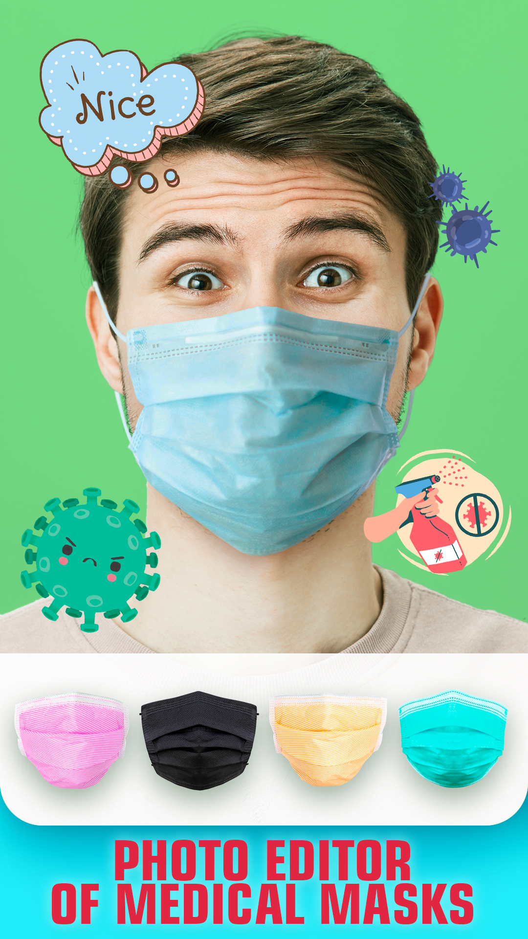 اسکرین شات 1 برنامه Face mask - photo editor