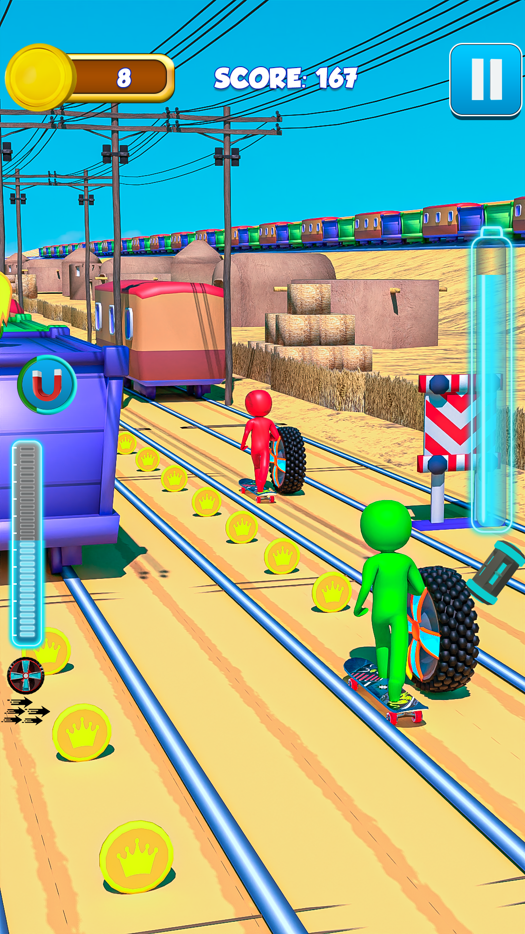 اسکرین شات 2 بازی Turbo Skate Games - Tyre Game