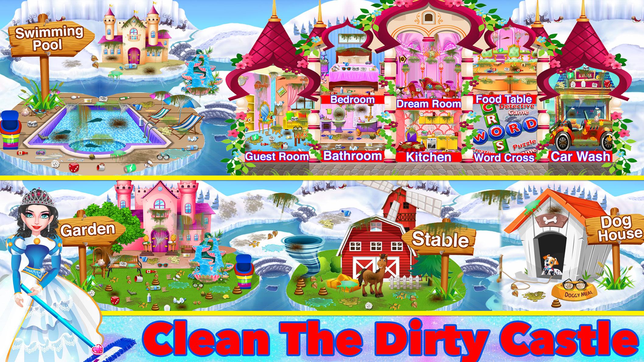 اسکرین شات 2 بازی Winter Princess House Cleaning