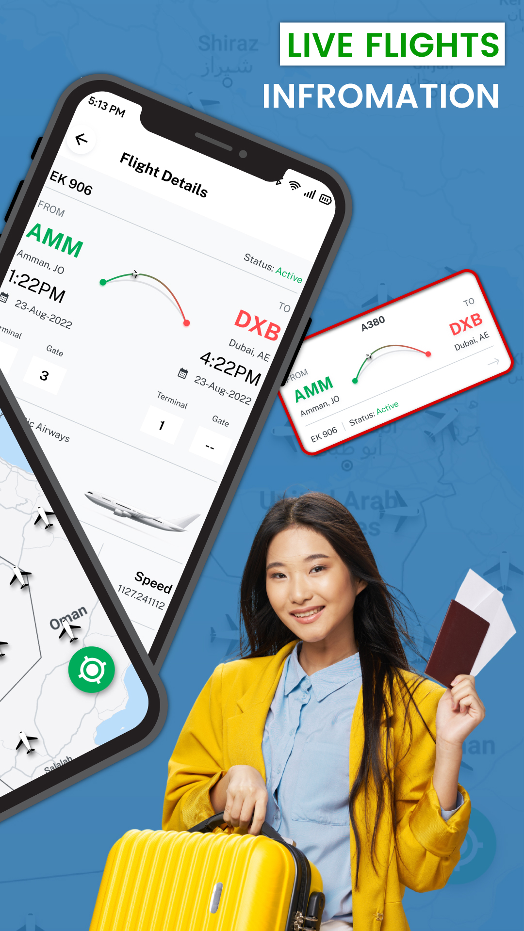 اسکرین شات 2 برنامه Flight Tracker - Flight Radar