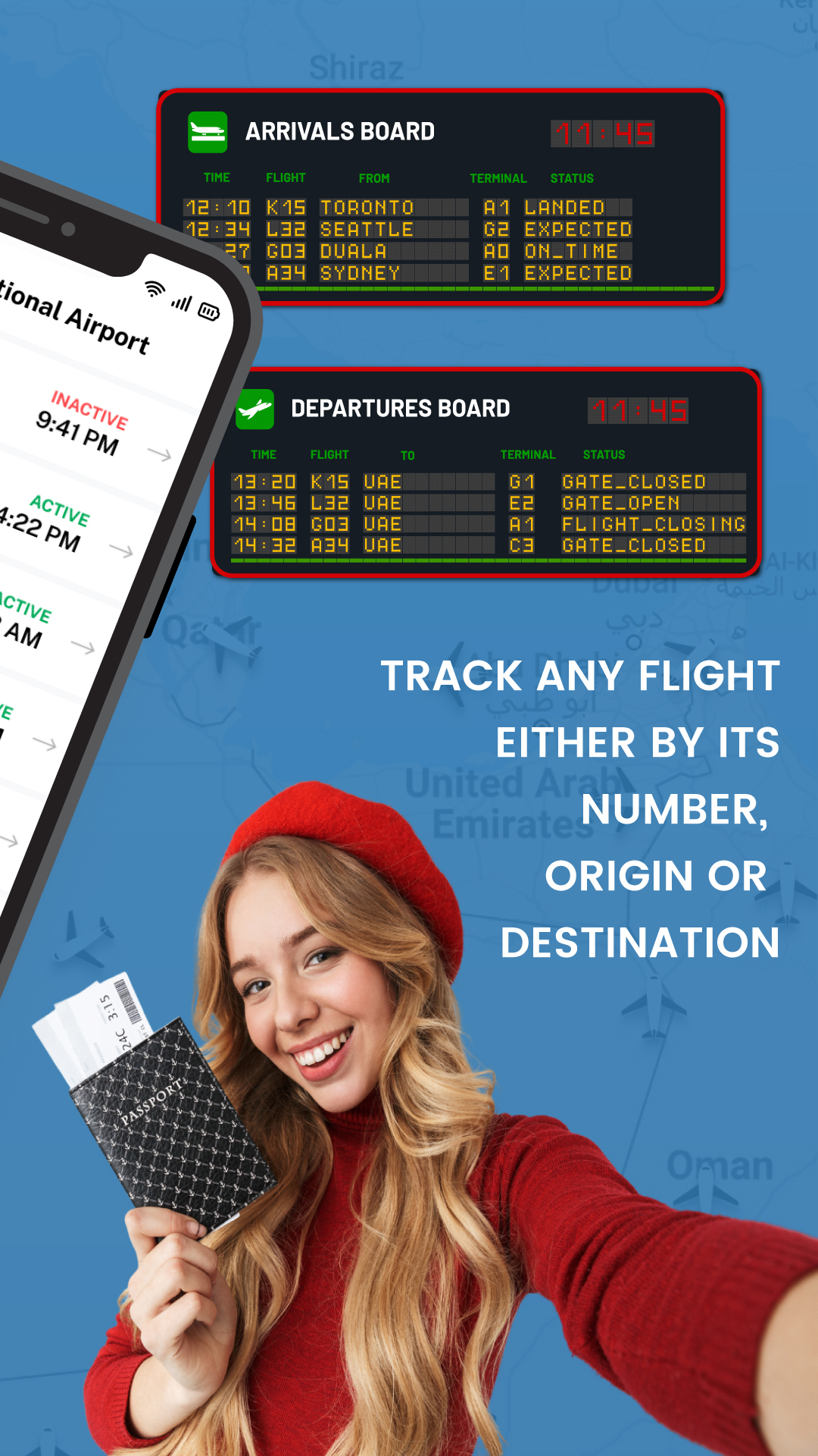 اسکرین شات 6 برنامه Flight Tracker - Flight Radar