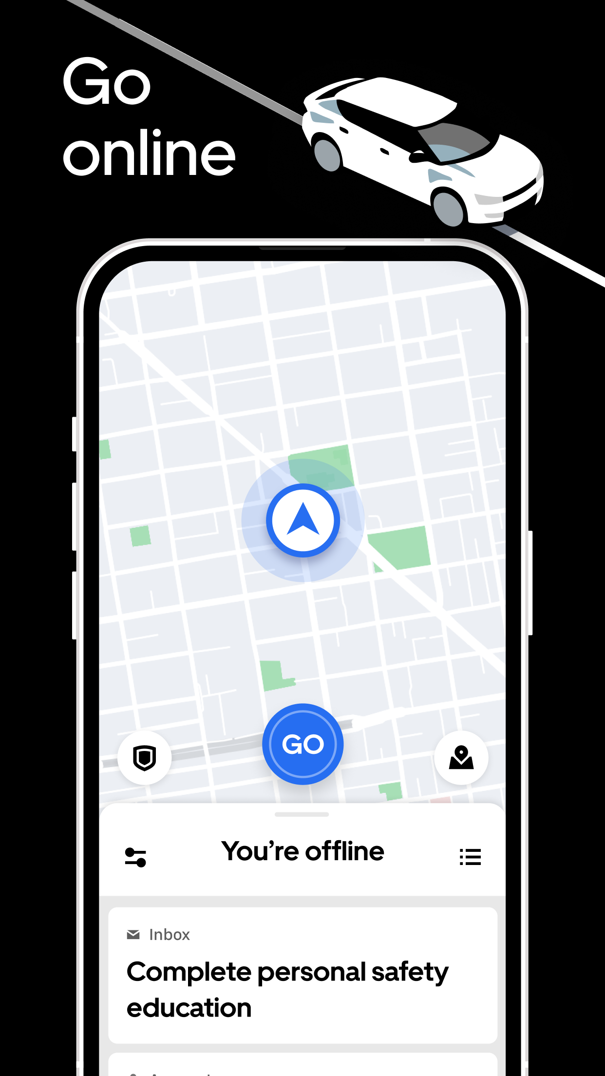 اسکرین شات 2 برنامه Uber - Driver: Drive & Deliver