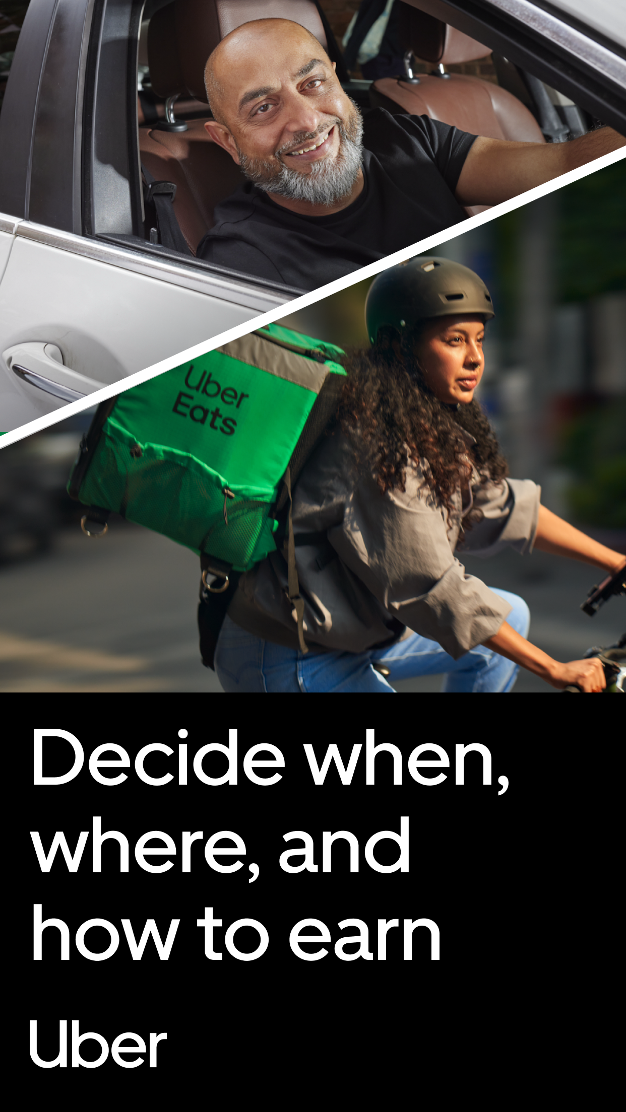 اسکرین شات 1 برنامه Uber Driver: Drive & Deliver